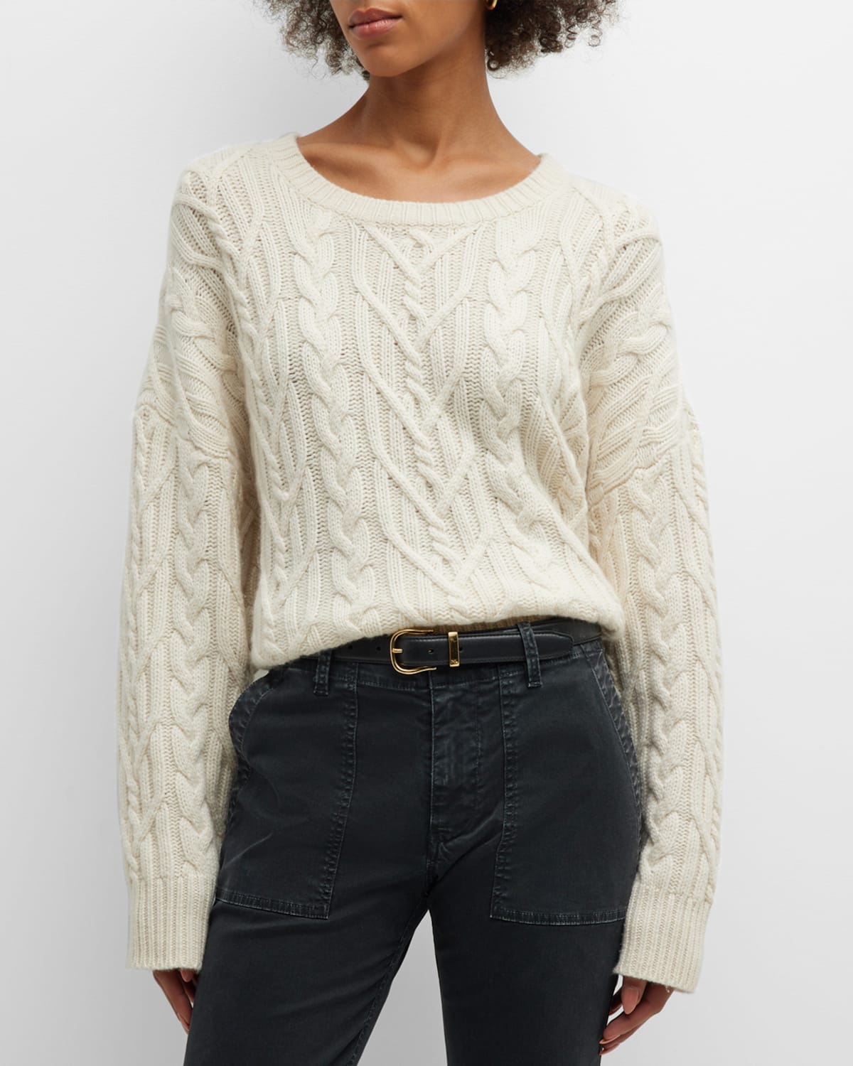 Giton Cable-Knit Cashmere Sweater
