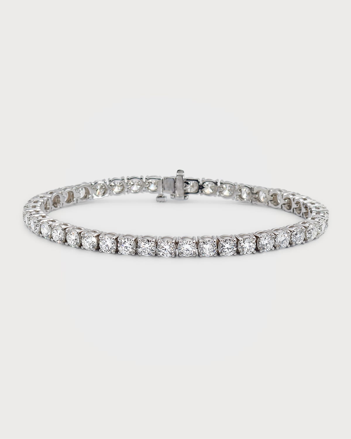 Neiman Marcus Diamonds 18k White Gold Diamond Bracelet, 7"l, 11.48tcw