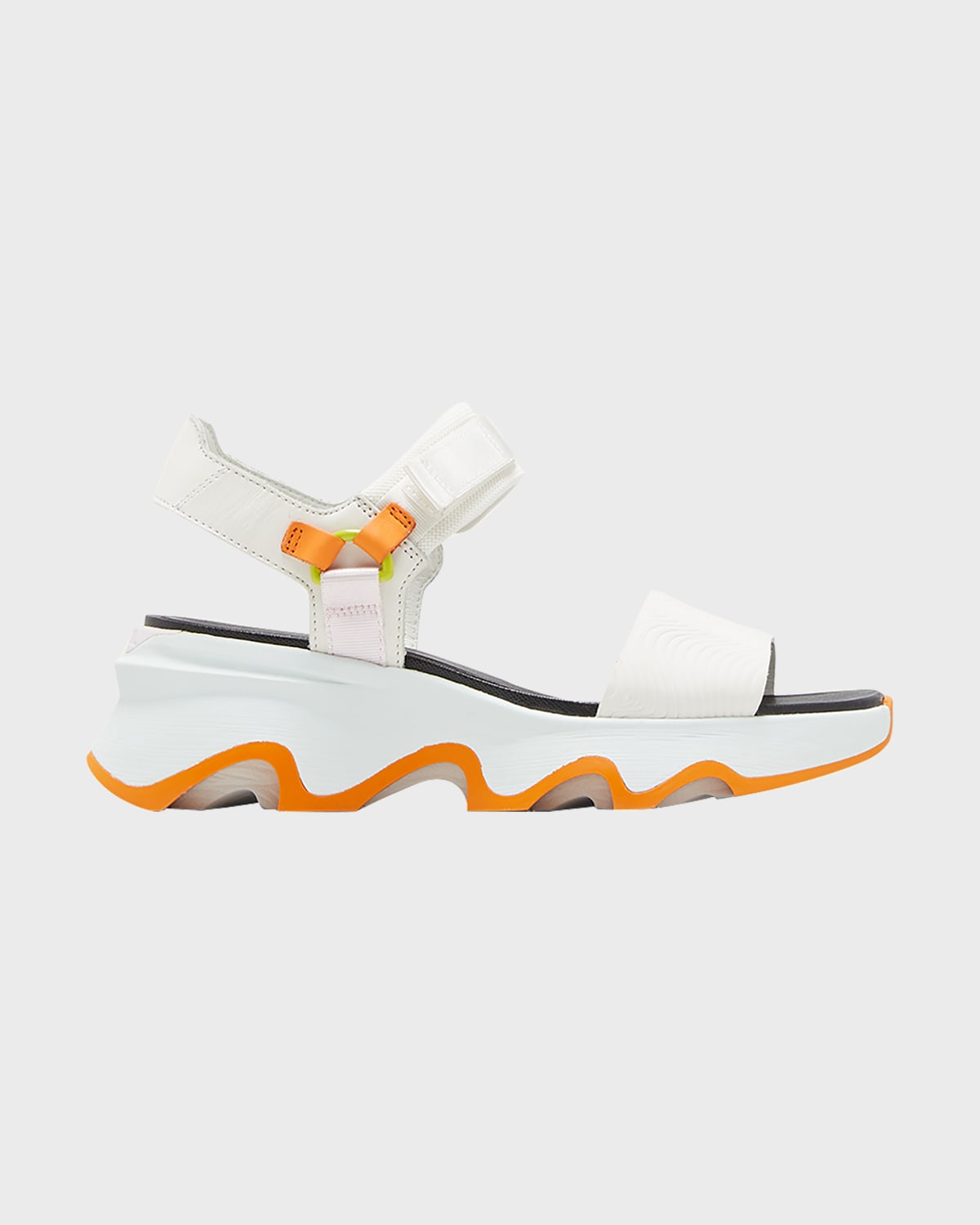 Sorel Kinetic Impact Y Strap Sandals In Sea Salt Koi