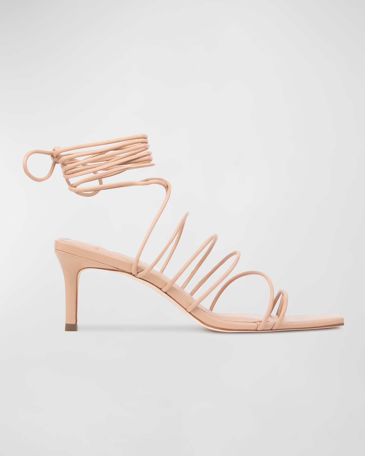Navi Strappy Ankle-Wrap Sandals