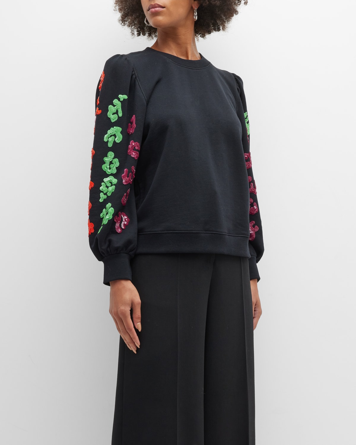 Christobald Embellished-Sleeve Sweatshirt