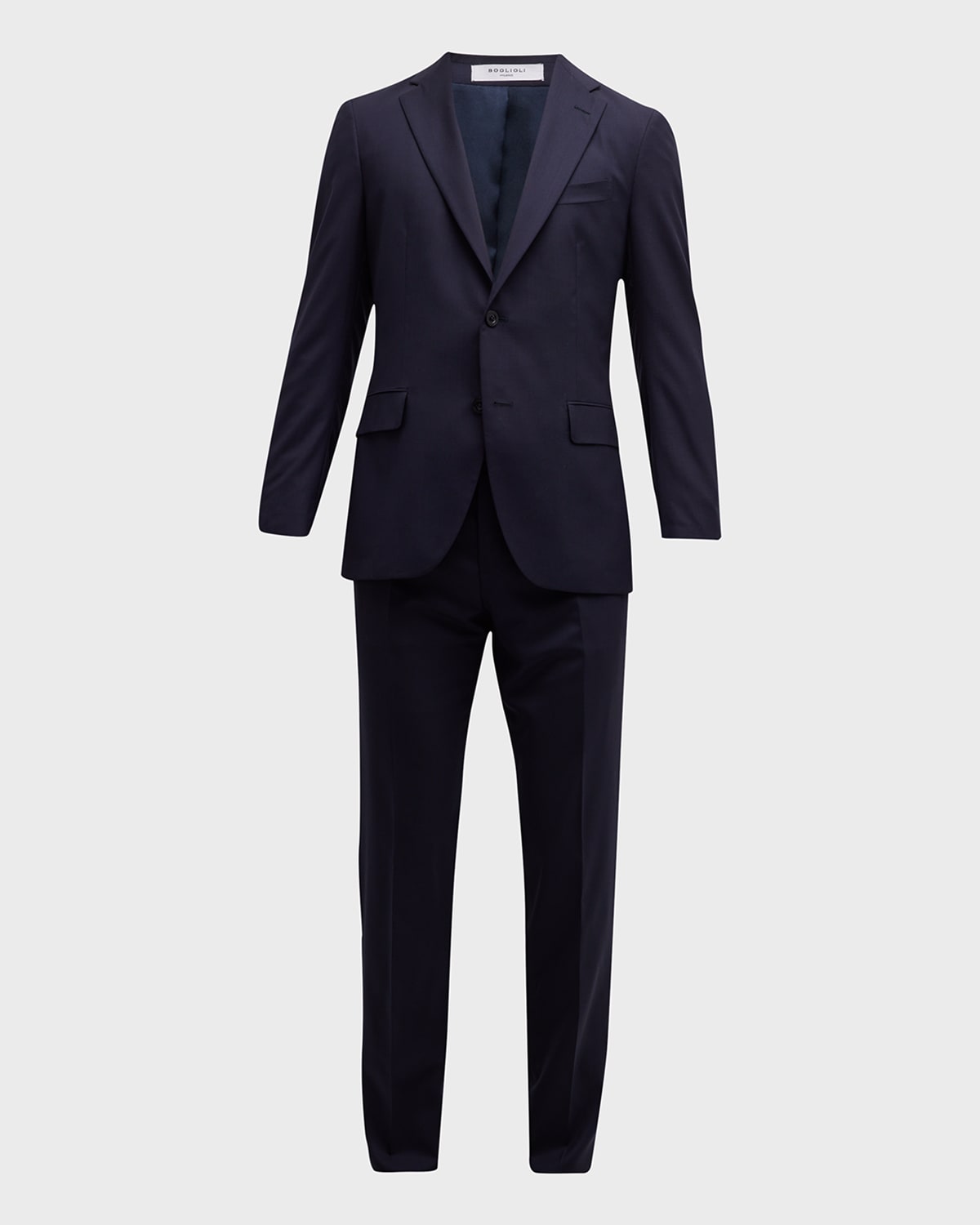 Boglioli Men's Solid Wool Suit In Navy-0790