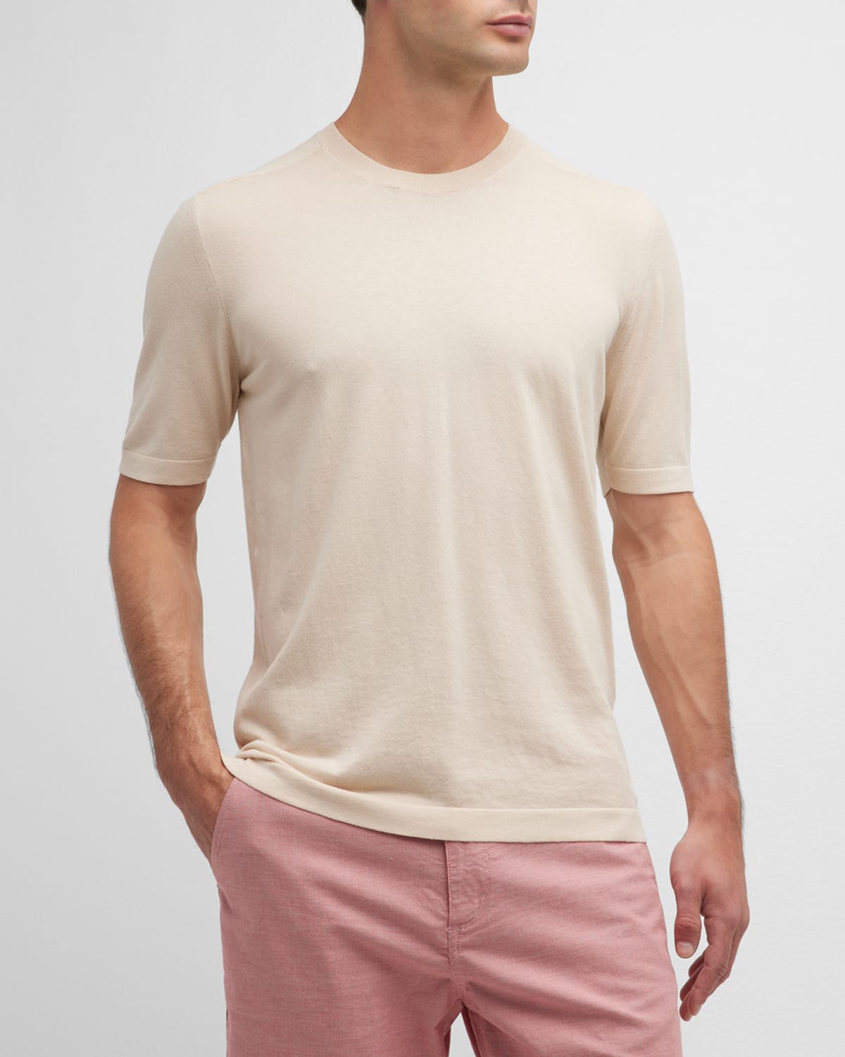 Men's Cotton-Silk Crew T-Shirt