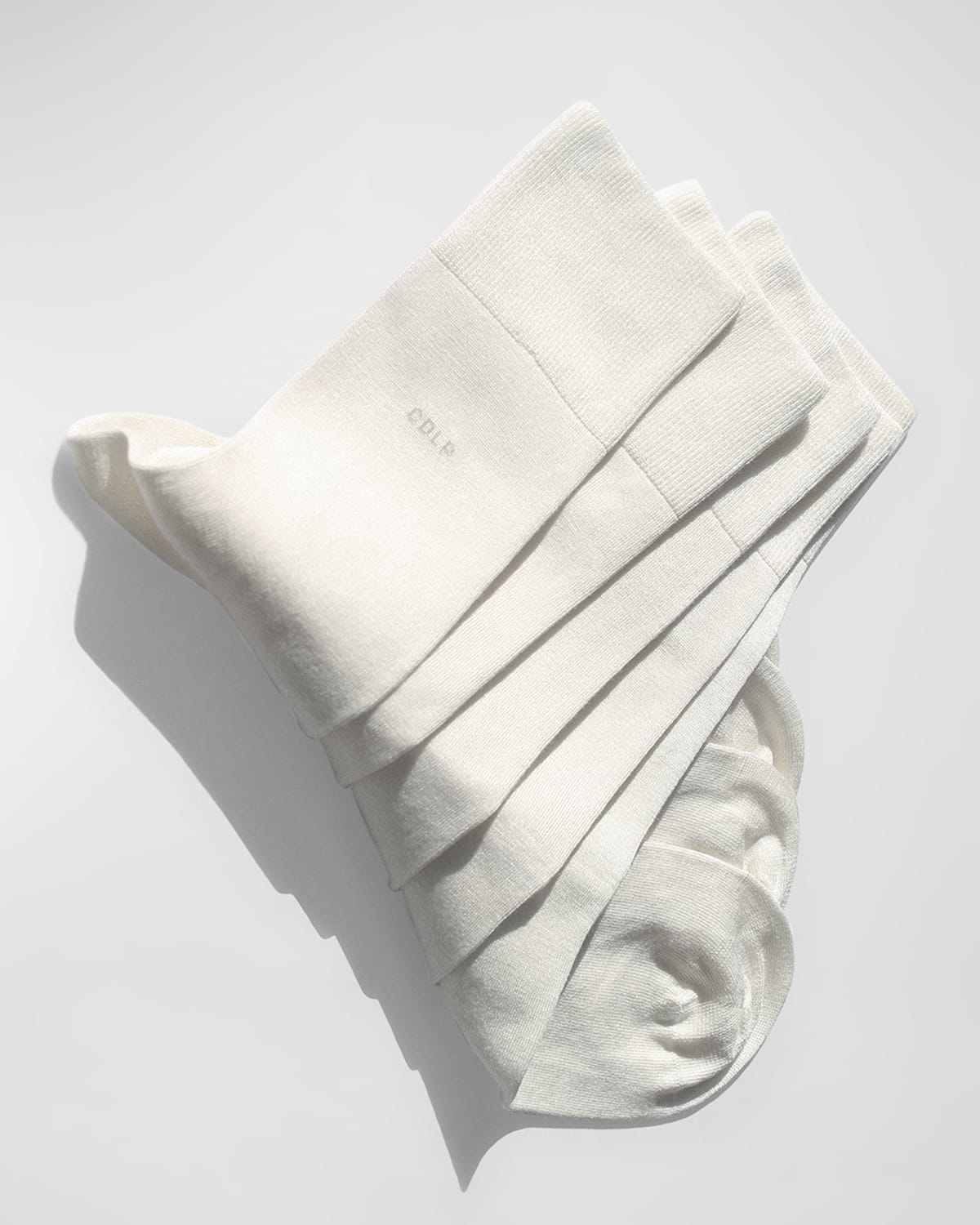 Cdlp Men's 5-pack Bamboo Crew Socks In White