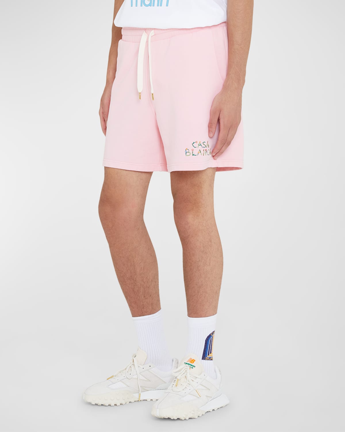 Men's L'arche Fleurie Embroidered Sweat Shorts