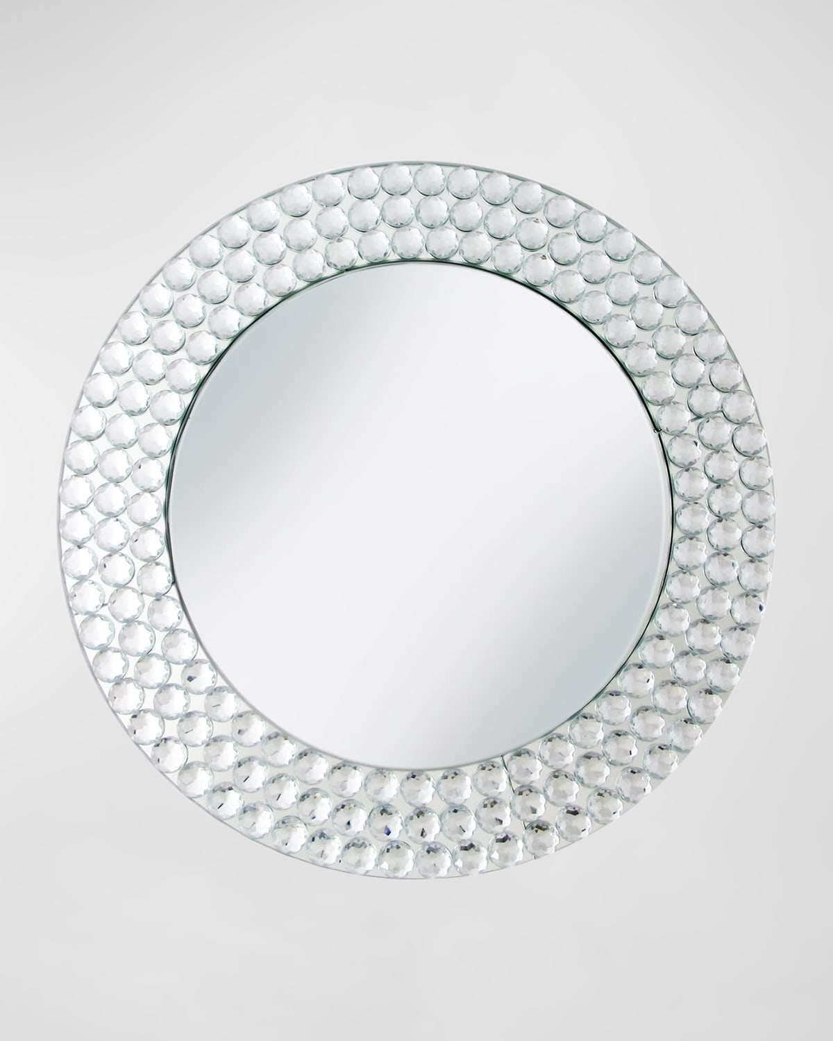 American Atelier Mirror Charger Plate With Beads