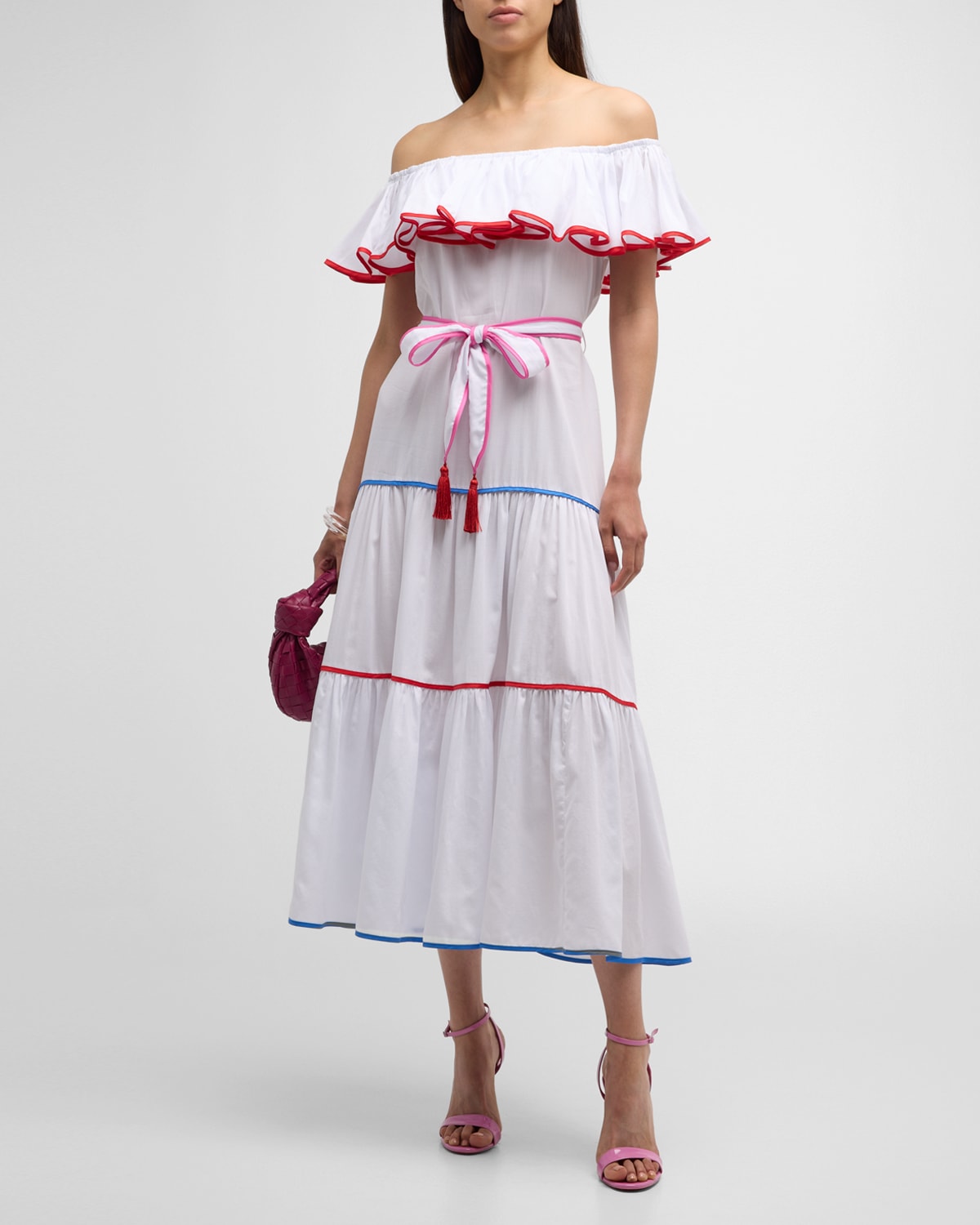 Aruba Bianca Off-Shoulder Maxi Dress
