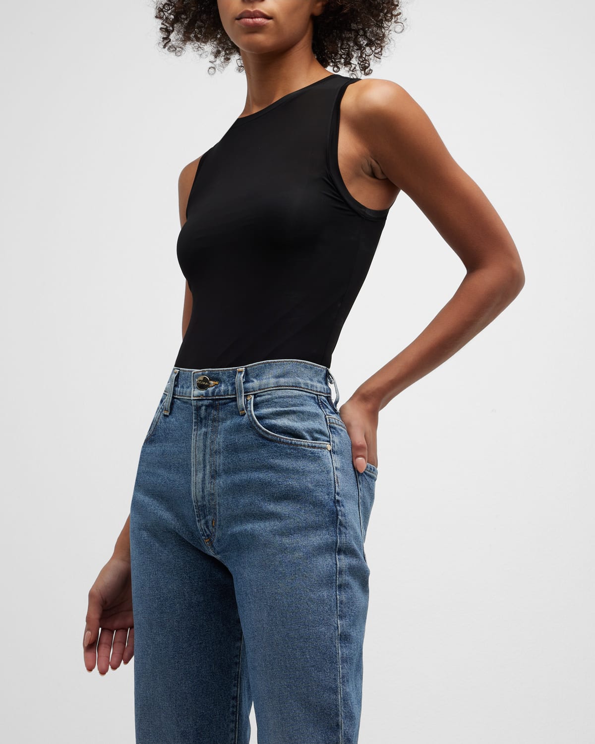 Citizens Of Humanity Black Isabel Tank Top In Black