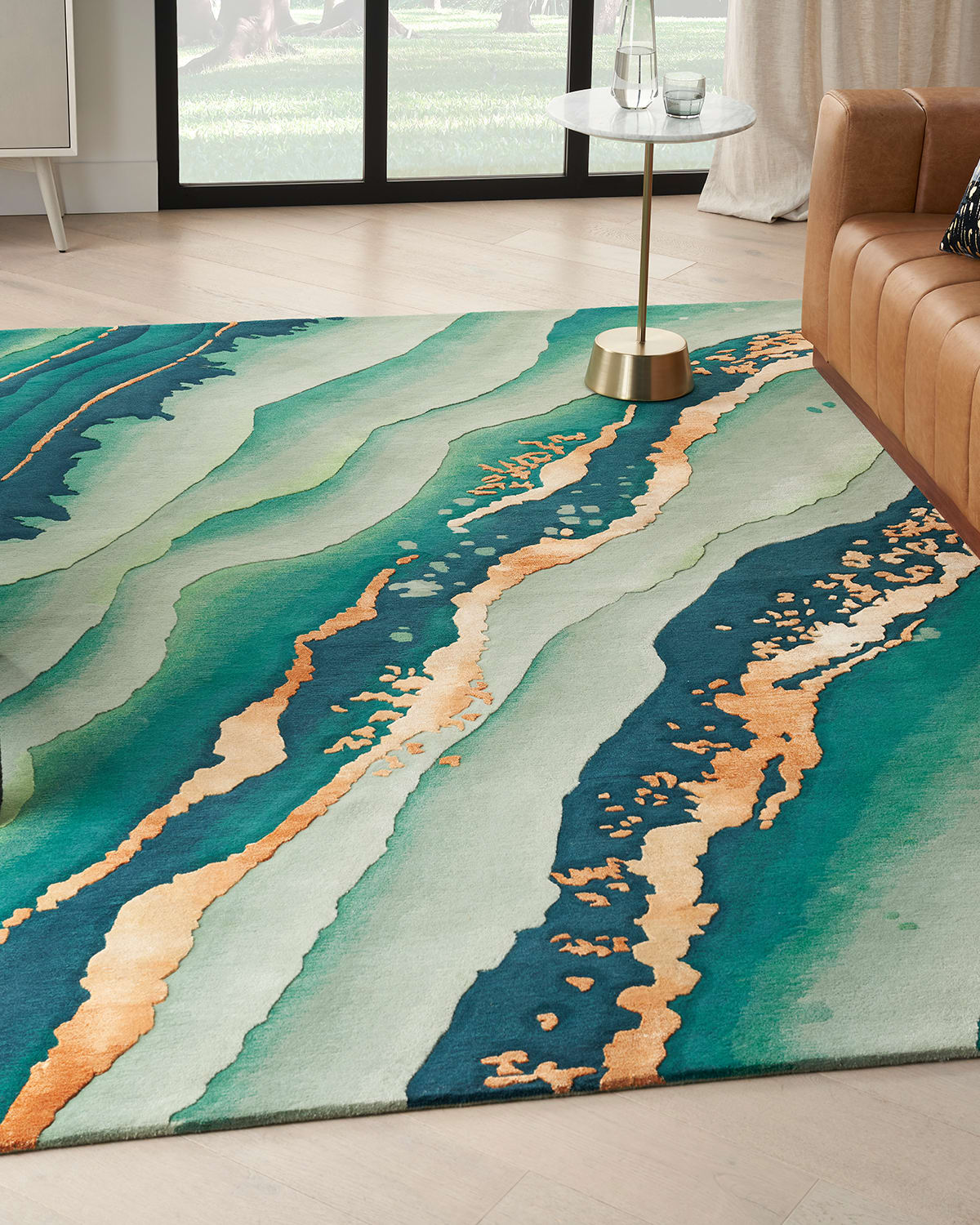 Nourison Luellah Hand-tufted Rug, 5' X 8' In Emerald
