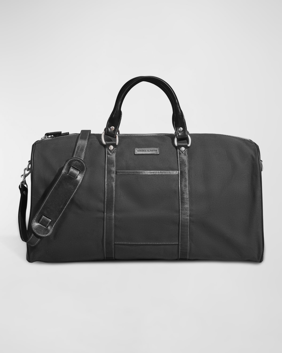hook + Albert Men's Nylon and Leather Field Duffel Bag