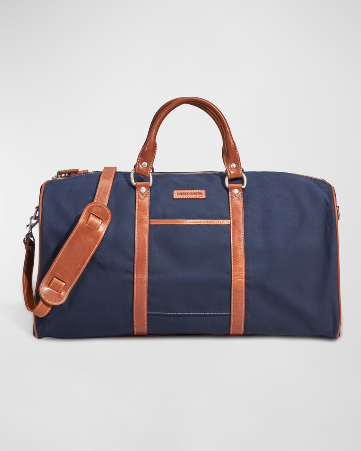 hook + Albert Men's Nylon and Leather Field Duffel Bag