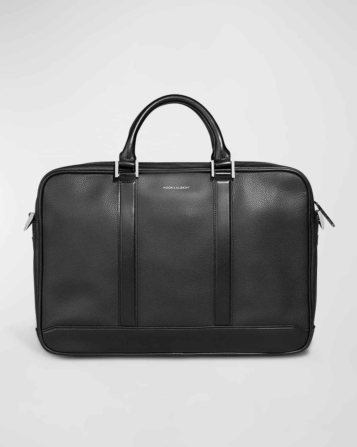 Men's Leather Briefcase with Padded Laptop Pocket