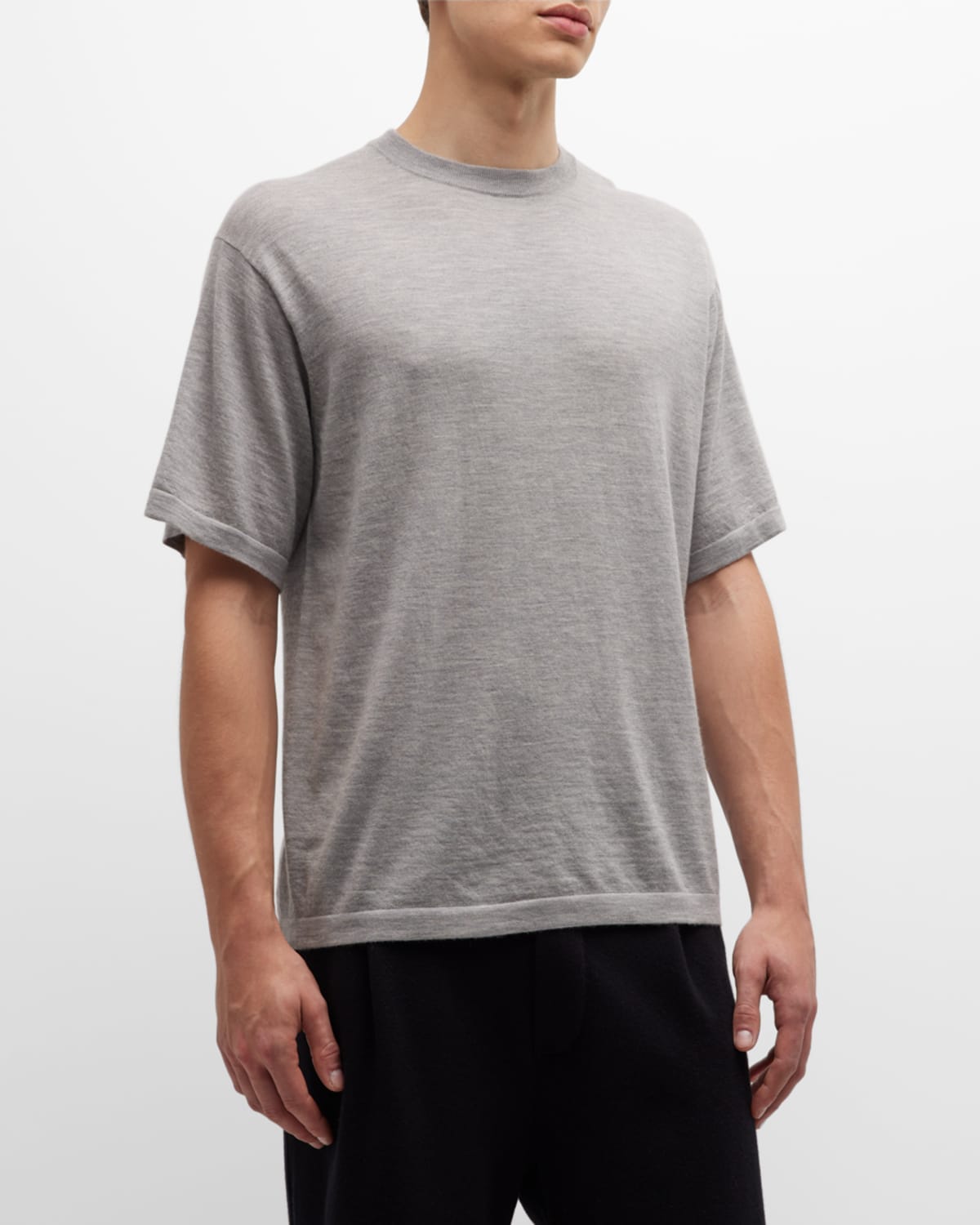 Lisa Yang Men's Ancell Cashmere T-shirt In Mist