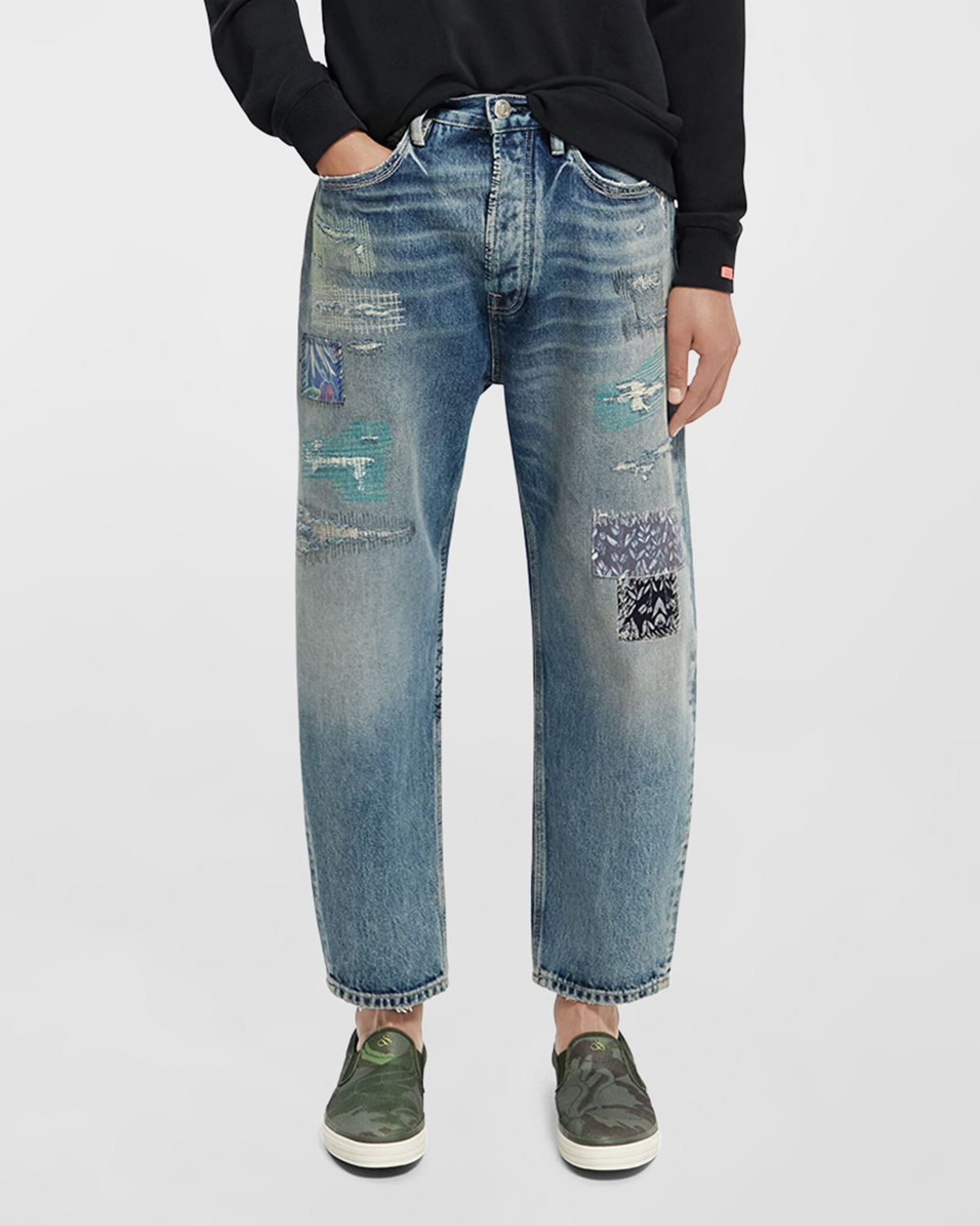 Men's The Strand Premium Patched Jeans