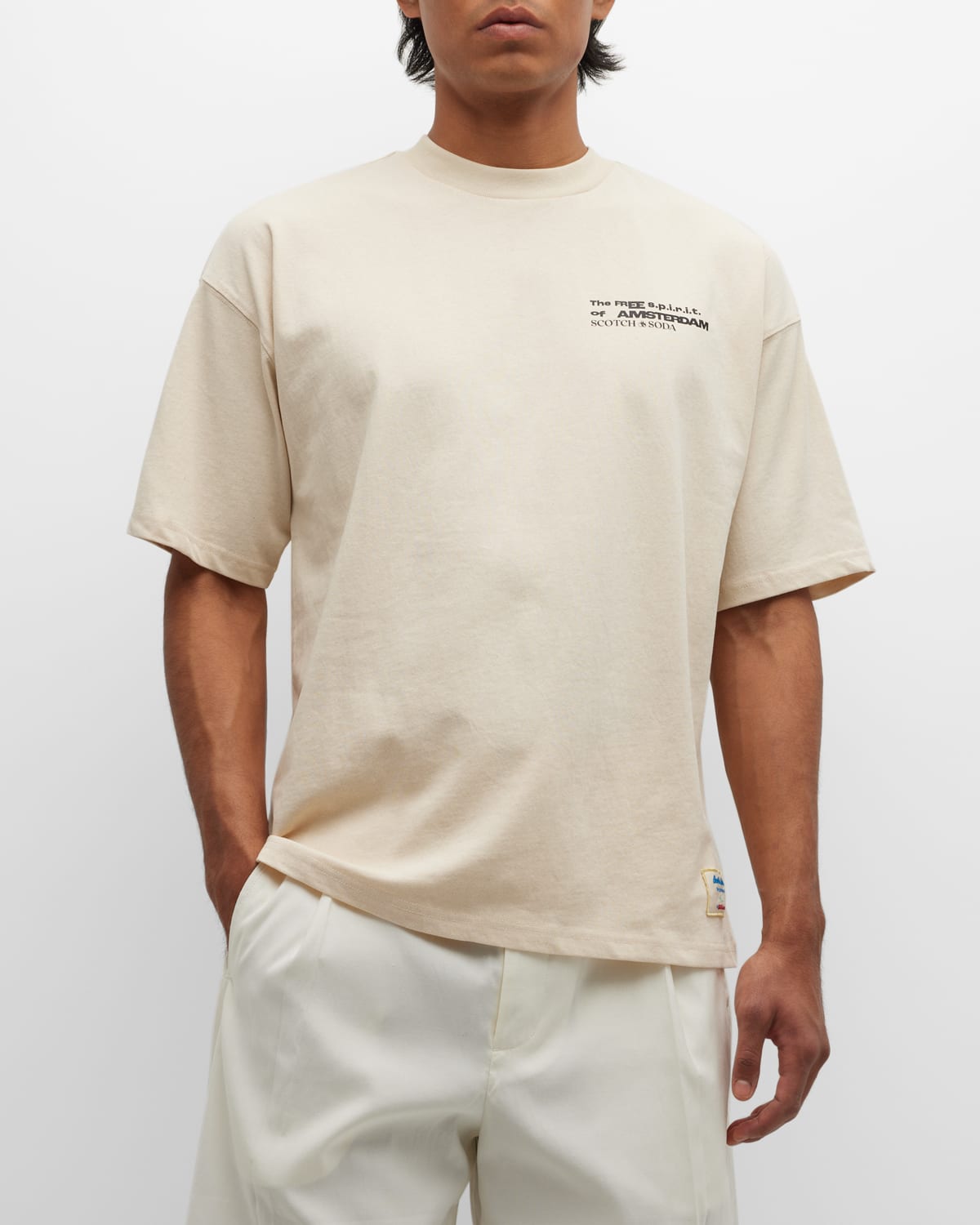 Men's Sakura Embroidered Jersey T-Shirt