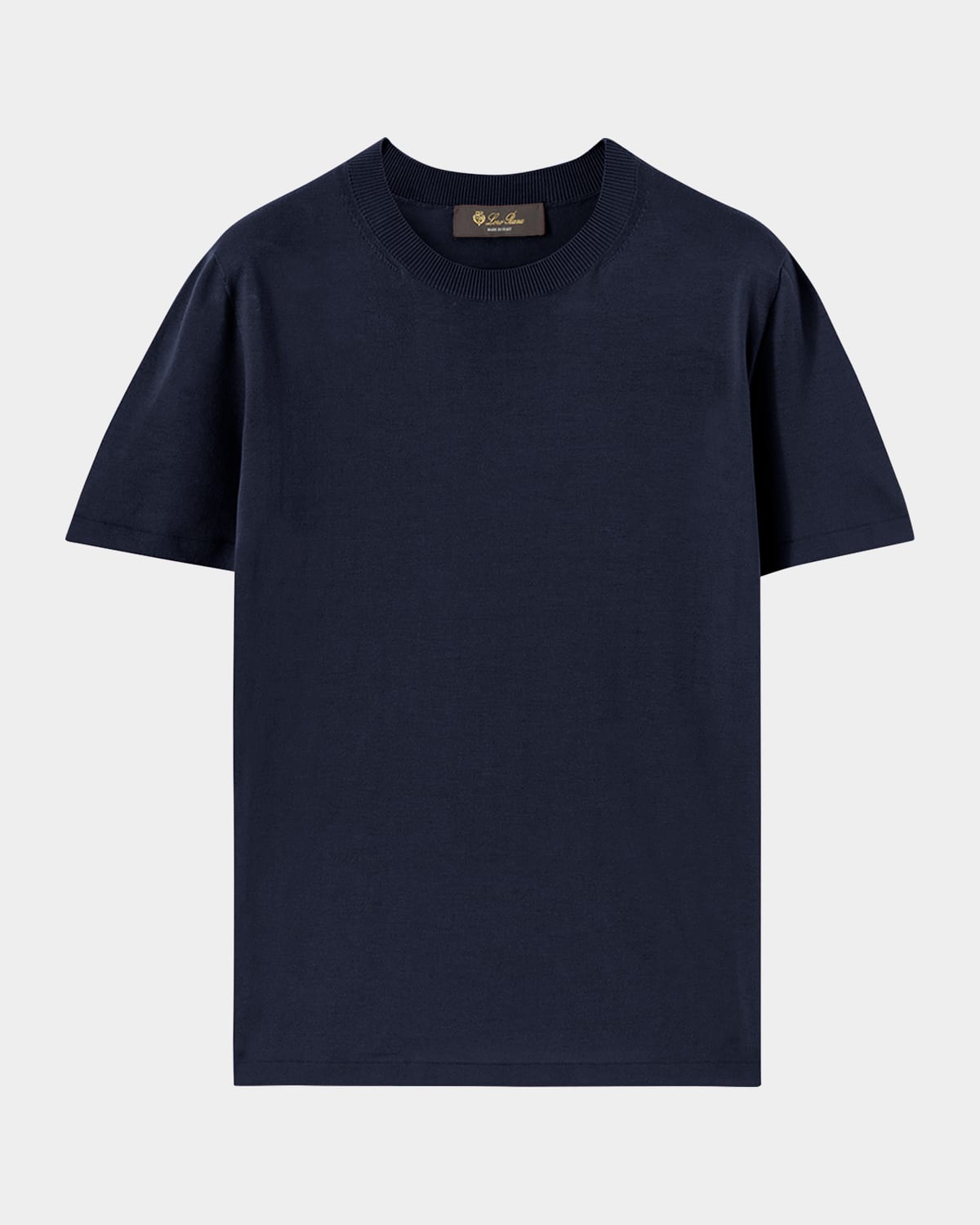 Loro Piana Angera Cotton Jersey T-shirt In W0sj Dark Sea