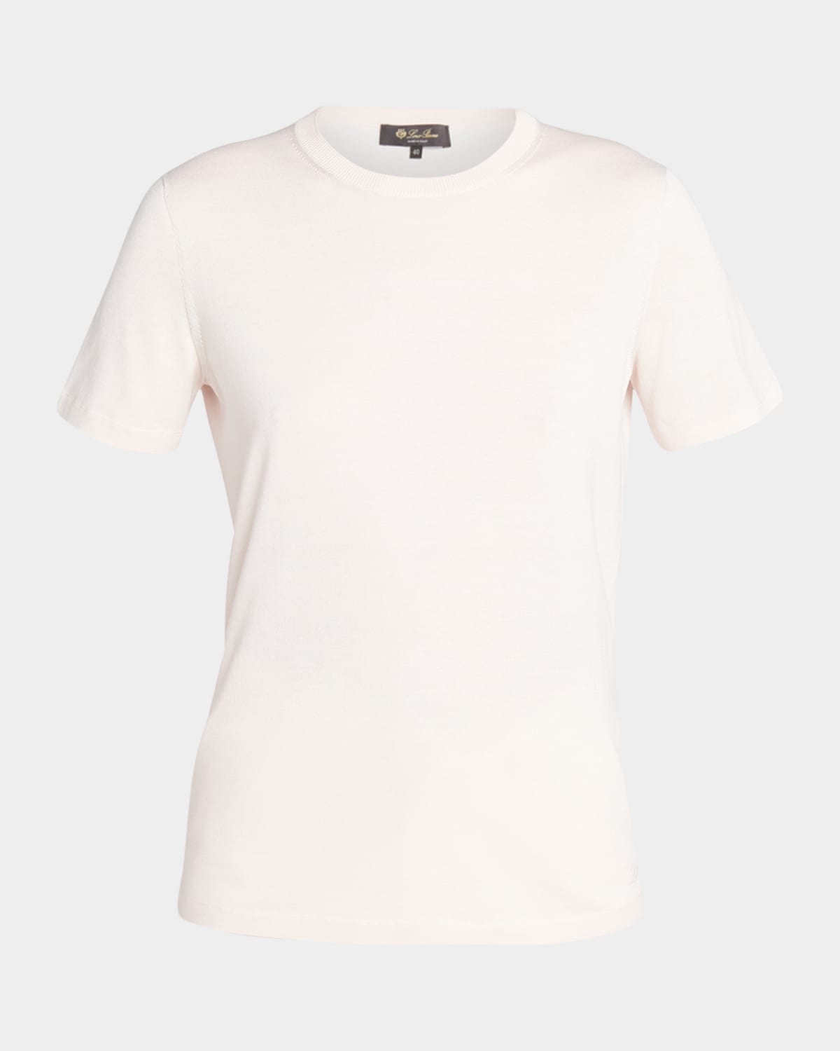 Loro Piana Angera Knit Crewneck T-shirt In 30ea Sakura