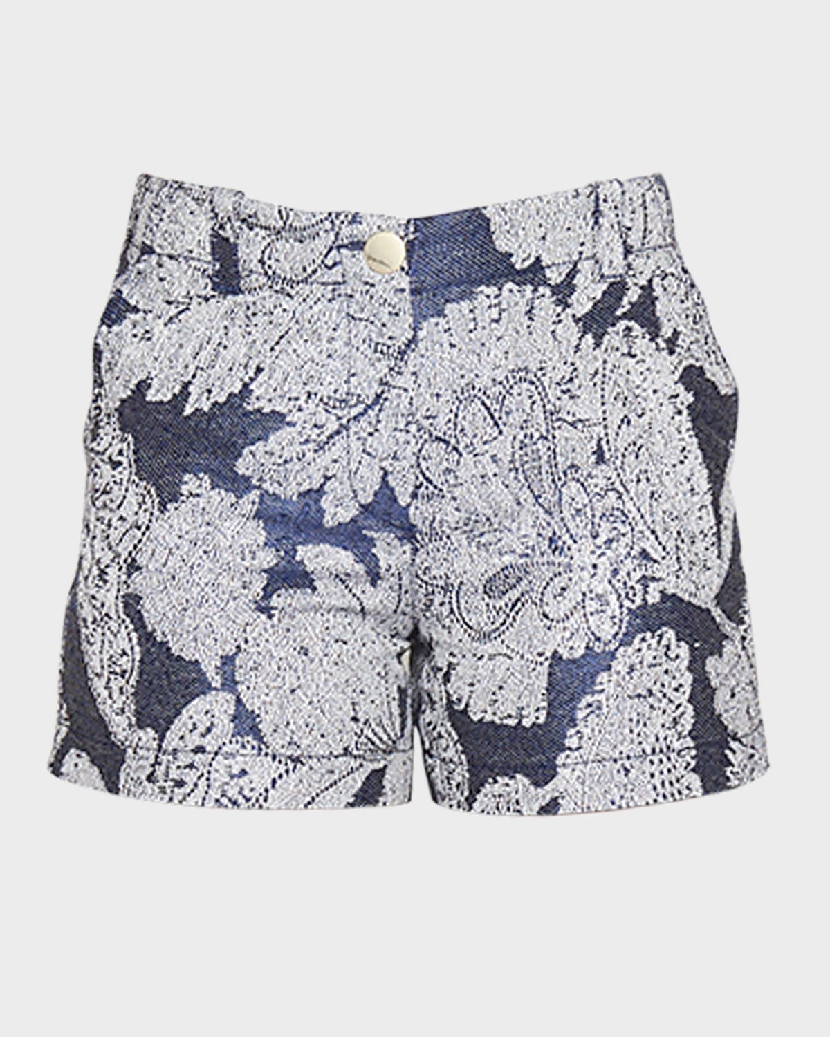 GIORGIO ARMANI PAISLEY HIGH-RISE SHORTS