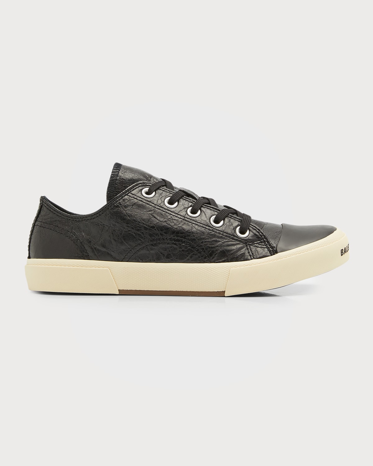 Balenciaga Paris Canvas Low-top Sneakers In Black