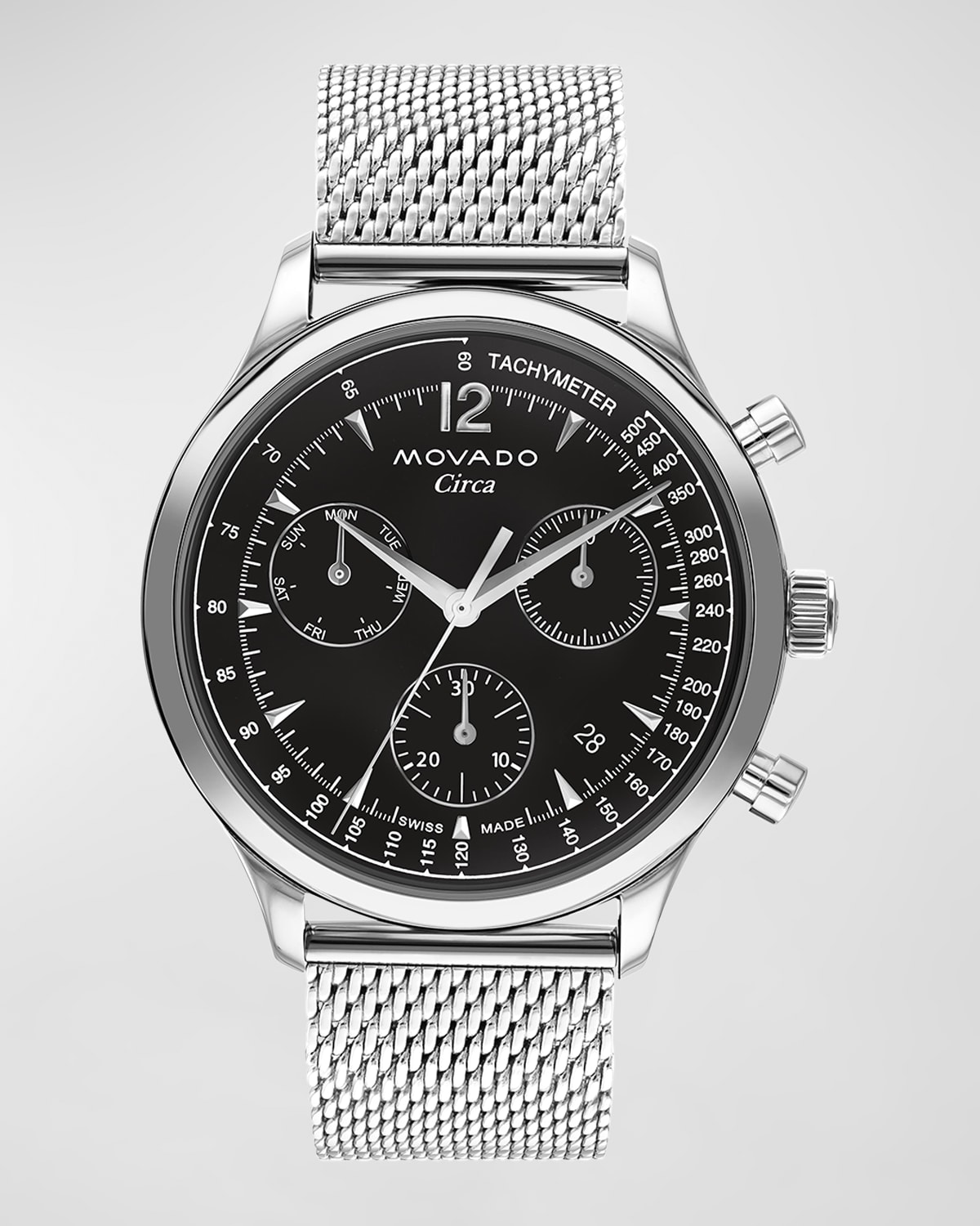 Men's Circa Heritage Series Chronograph Mesh Bracelet Watch, 43mm