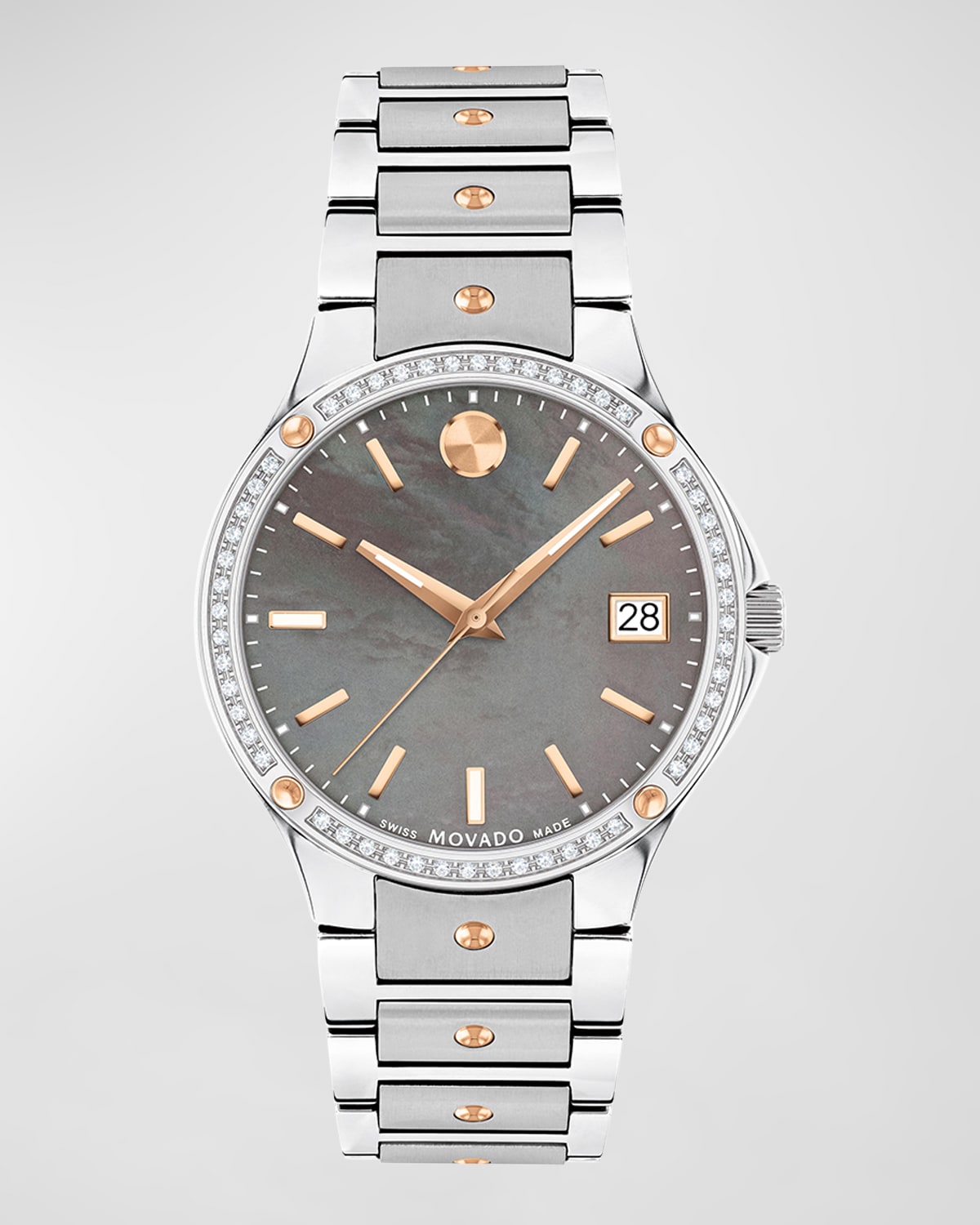 SE Mother-Of-Pearl Dial Diamond Two-Tone Bracelet Watch, 32mm