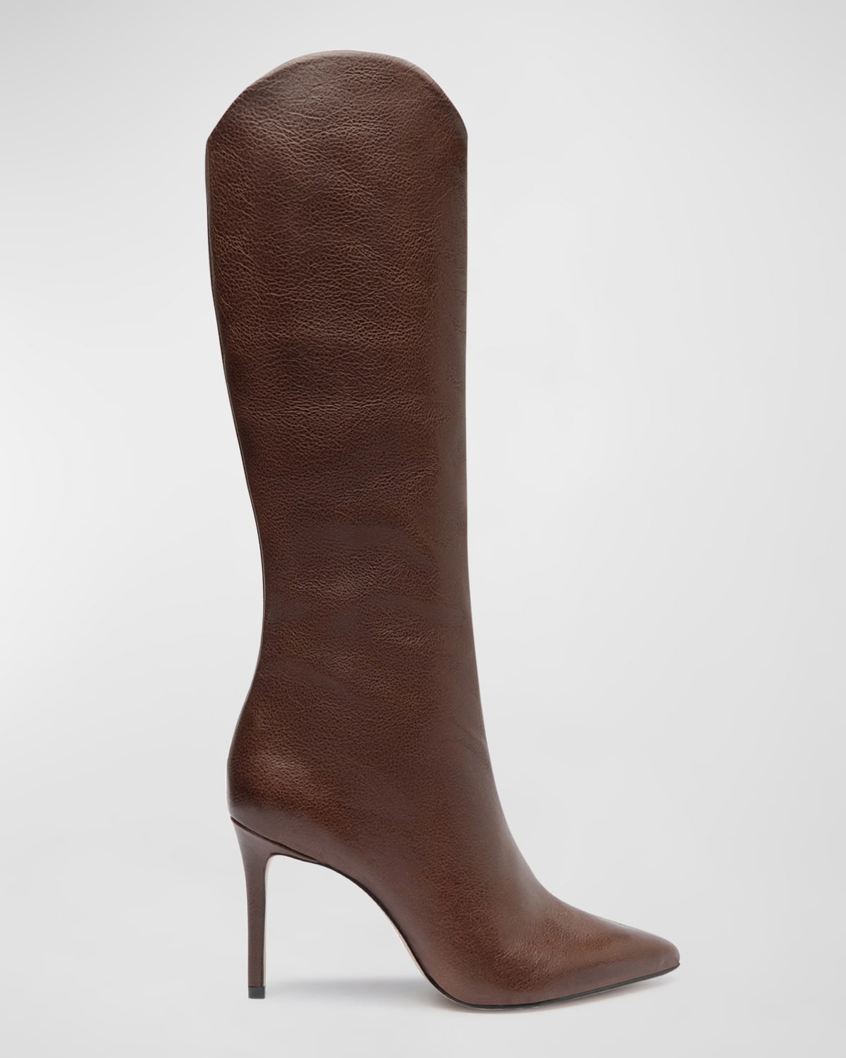 SCHUTZ MARYANA LEATHER STILETTO KNEE BOOTS