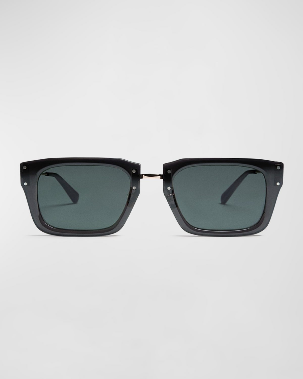 Jacquemus Les Lunettes Soli Acetate Rectangle Sunglasses In 090 Multi-black