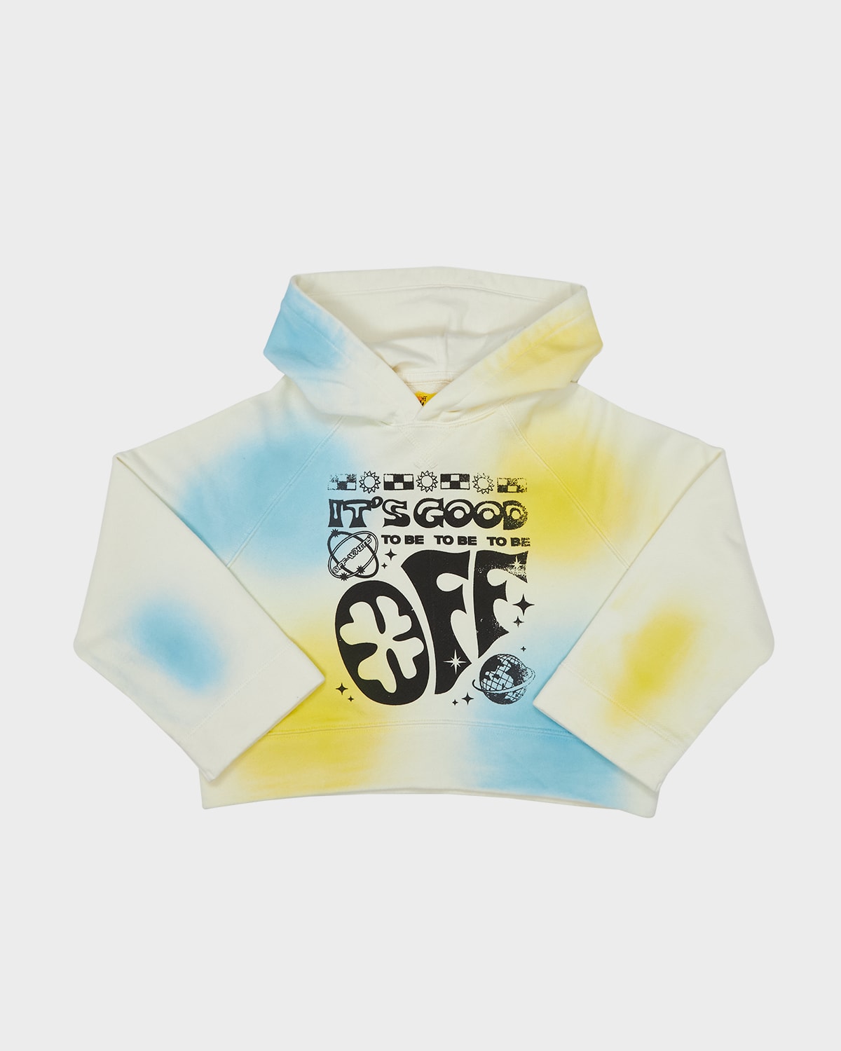 Boy's Tricolor Graphic Planets Hoodie, Size 4-12