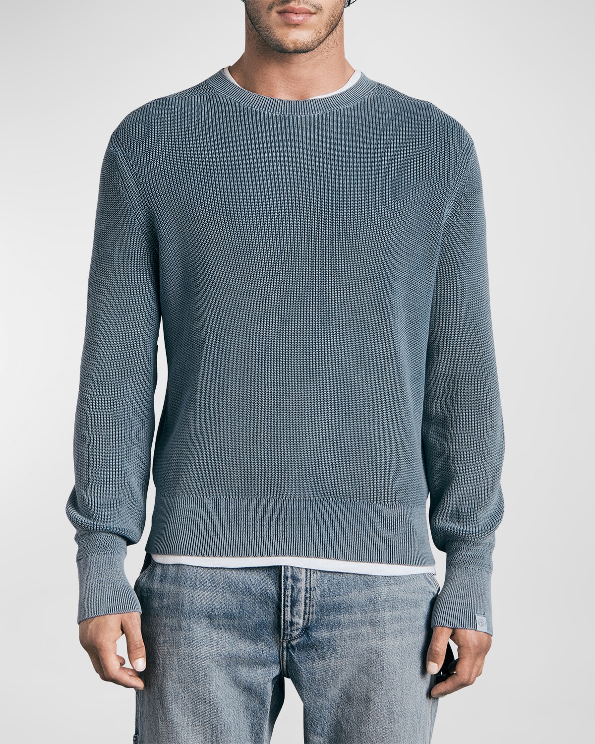 Rag & Bone Blue Dexter Sweater In Blue