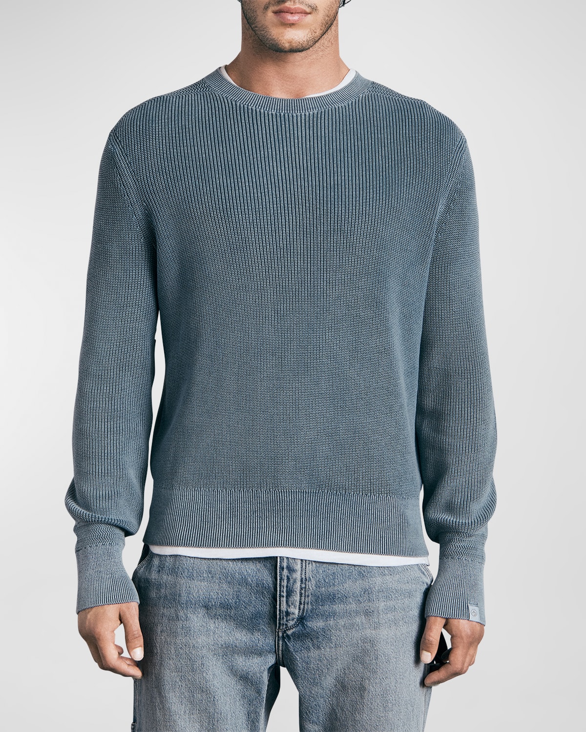 RAG & BONE MEN'S DEXTER COTTON CREWNECK SWEATER