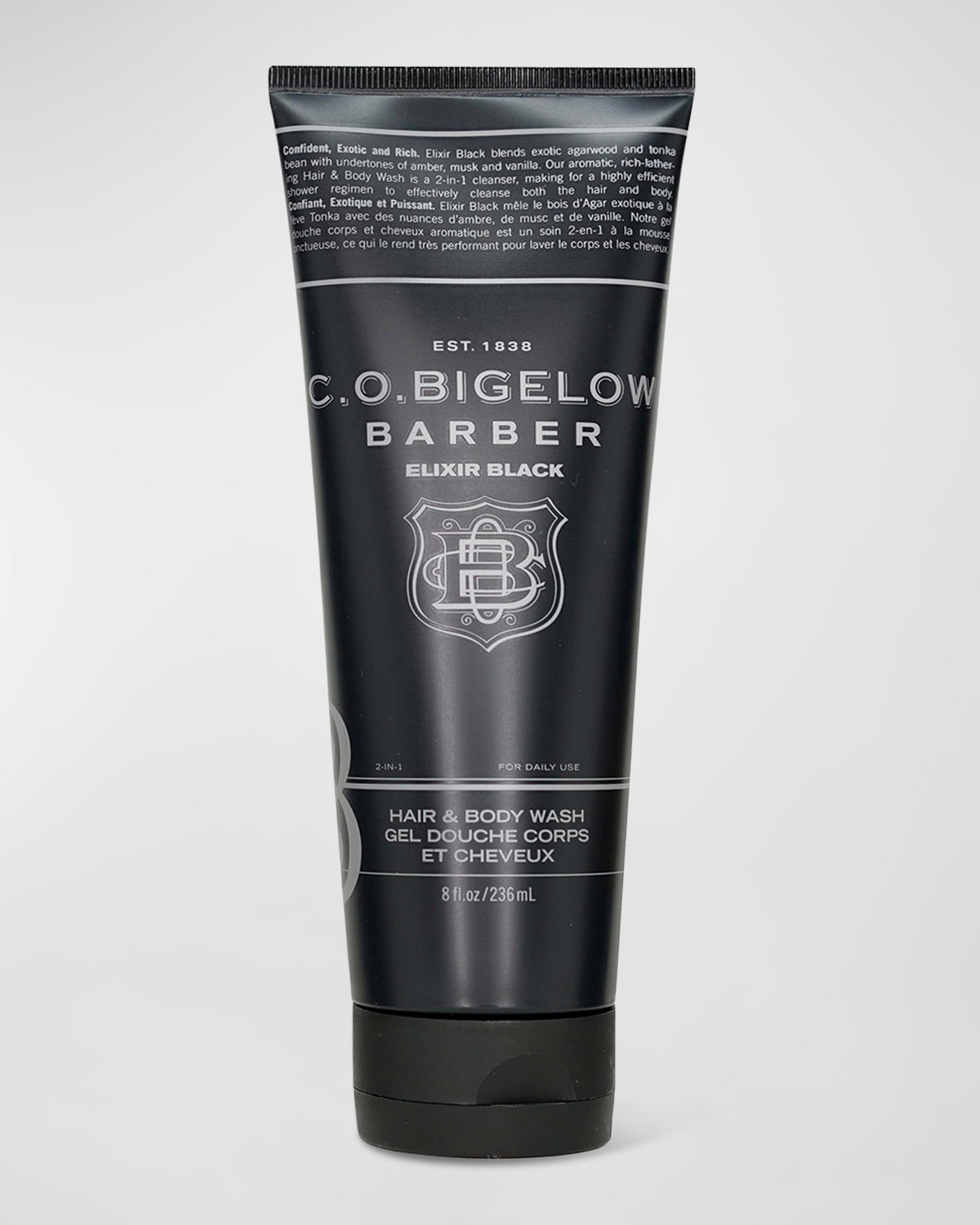 C.O. Bigelow Men's Elixir Black Hair and Body Wash, 3.4 oz.
