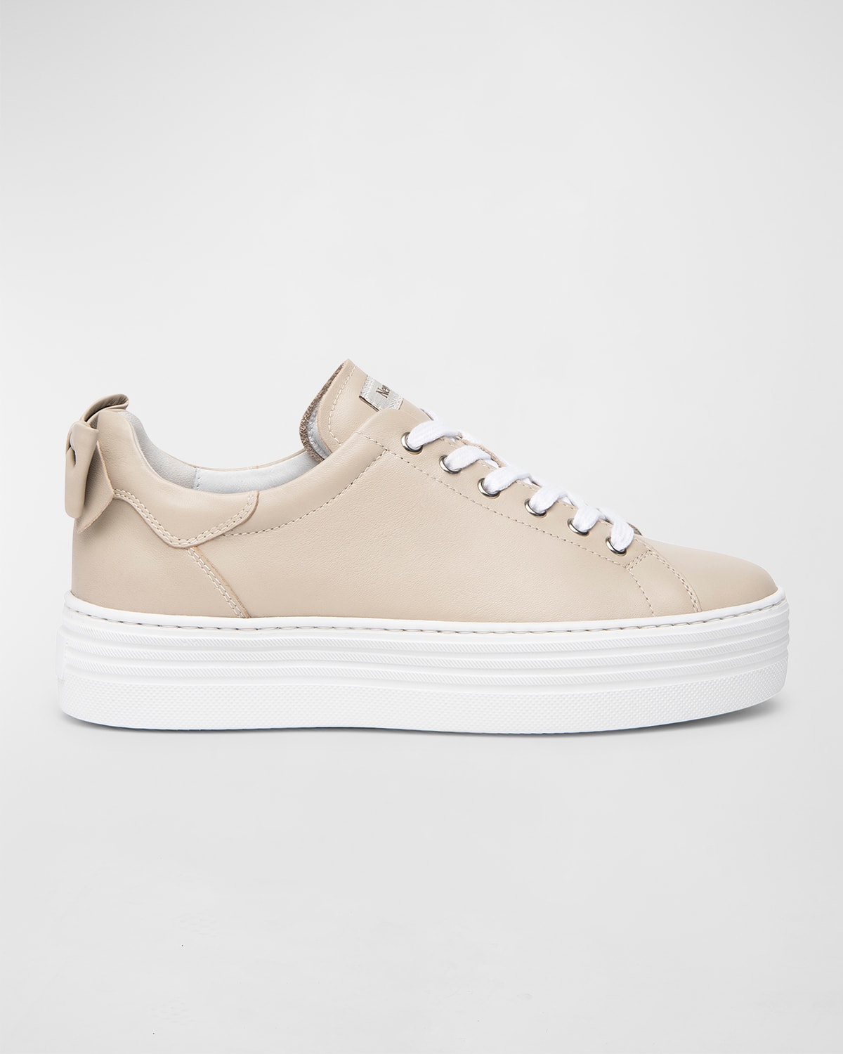 Bow Leather Skater Sneaker