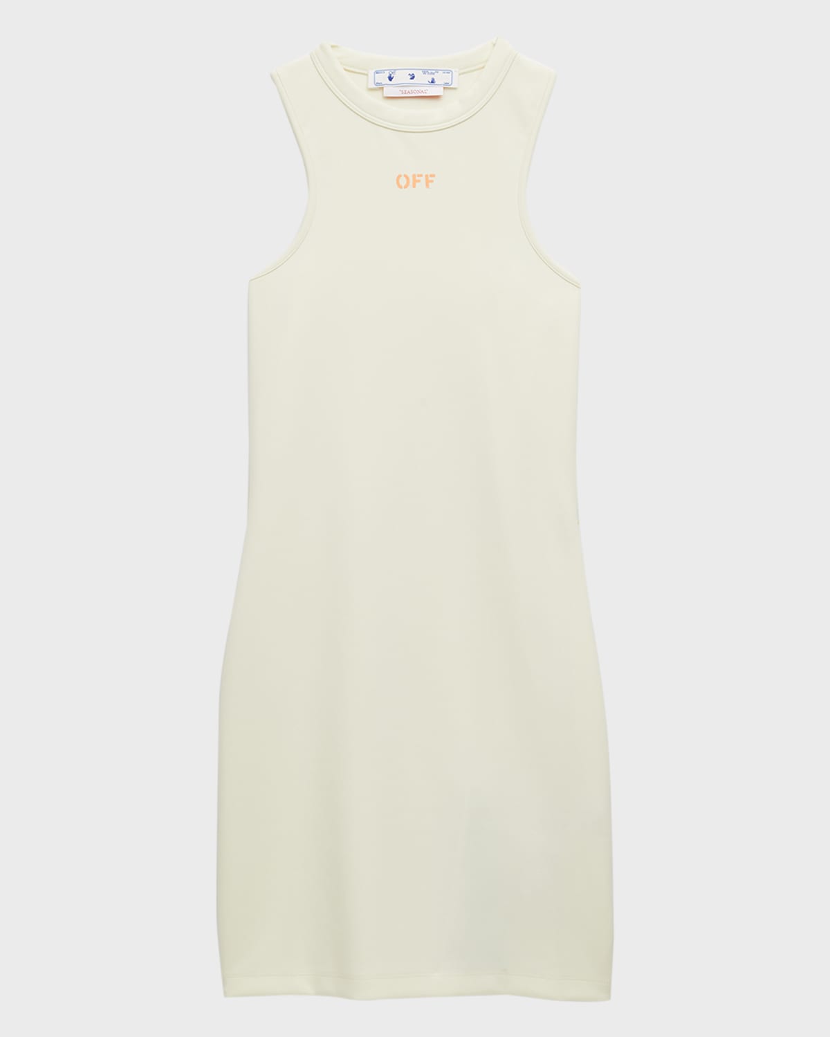 Off-white Sleek Rowing Logo-print Minidress In White A
