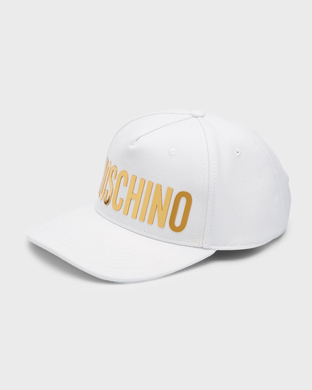 Moschino Men's Logo Baseball Hat In White
