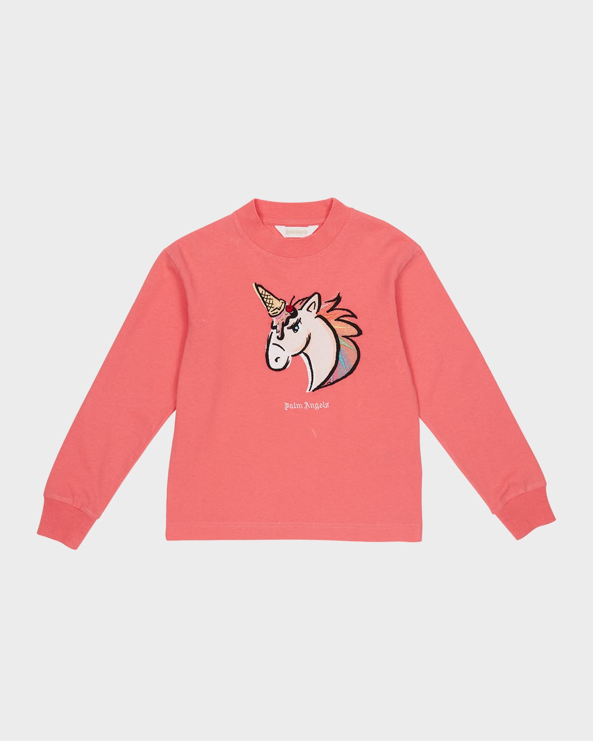 Girl's Logo-Print Unicorn Sweatshirt, Size 4-12