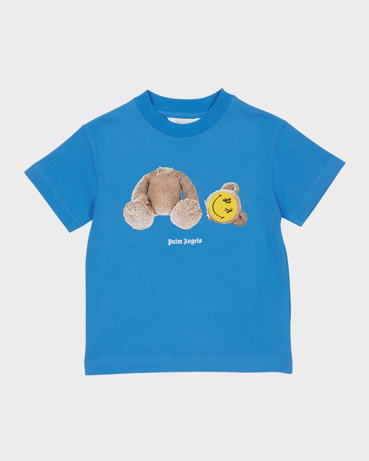 Boy's Happy Face Bear Logo-Print T-Shirt, Size 4-12