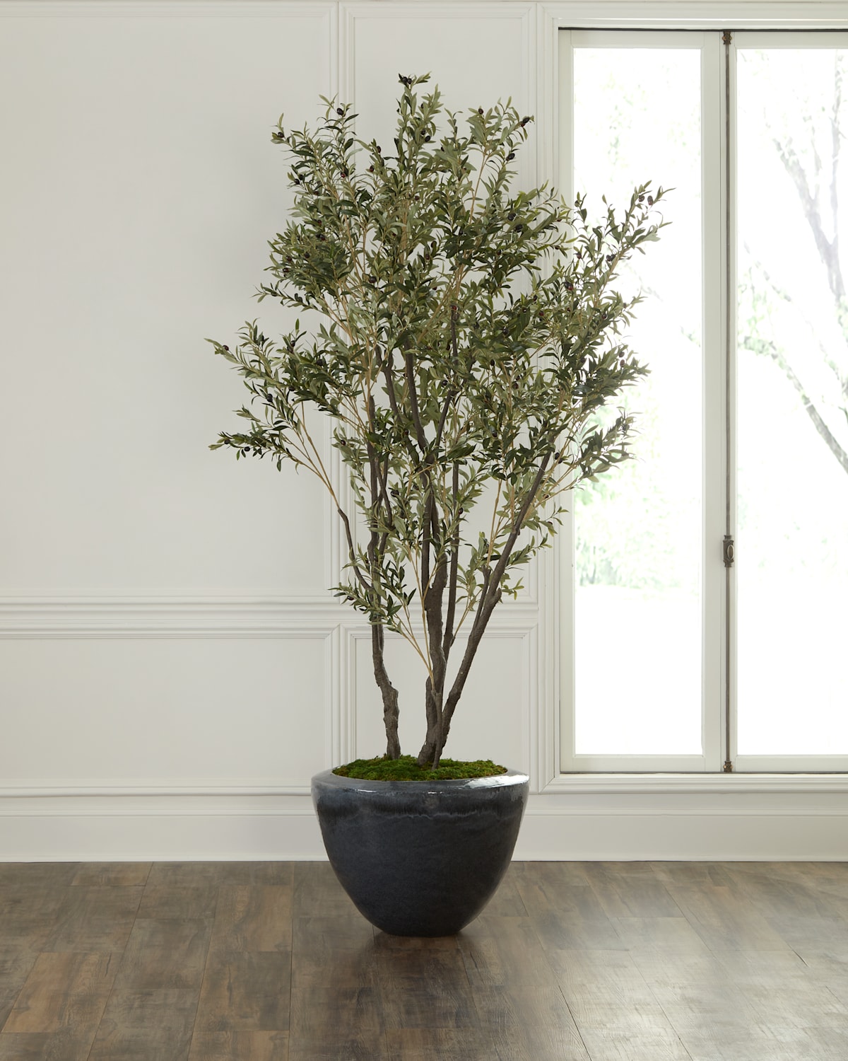 John-richard Collection Faux Natural Olive Tree In Ceramic Pot - 112"