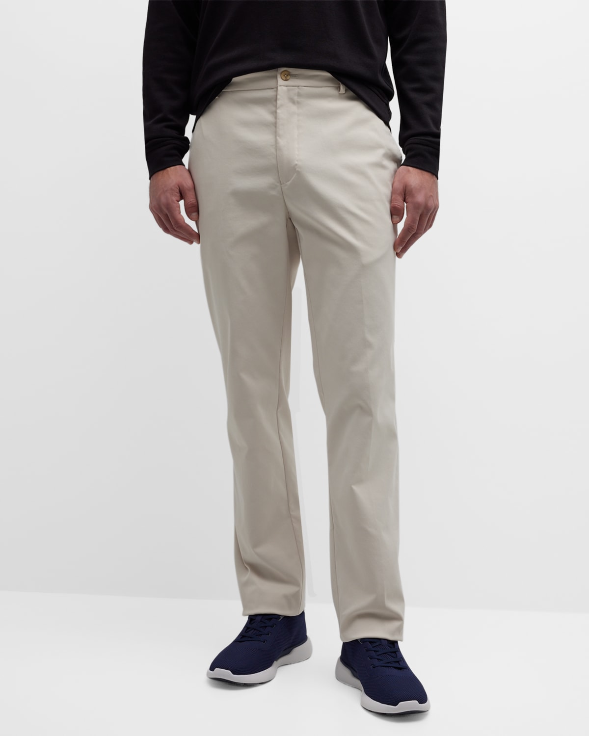 Shop Peter Millar Men's Raleigh Performance Trousers In Stone