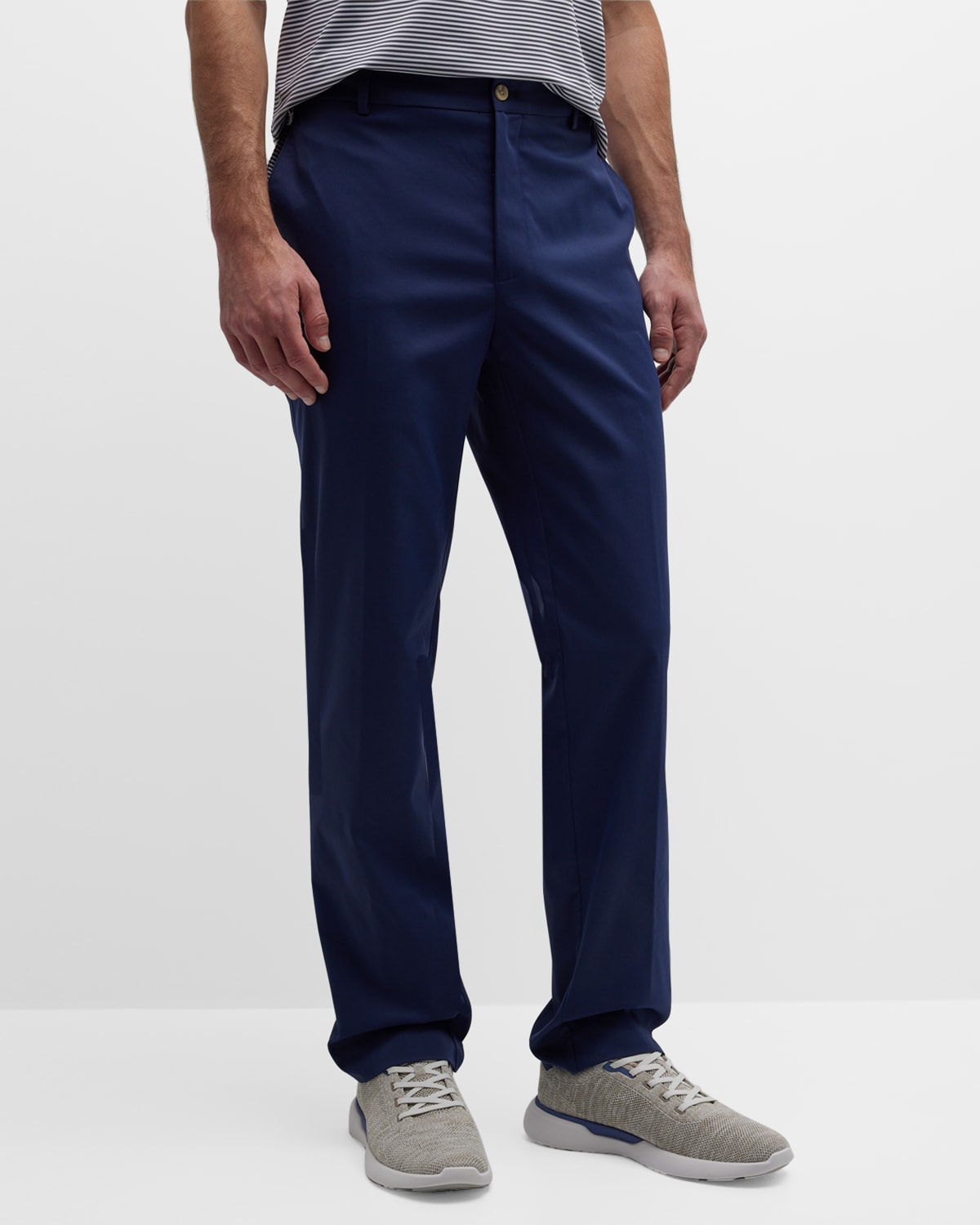 Shop Peter Millar Men's Raleigh Performance Trousers In Navy