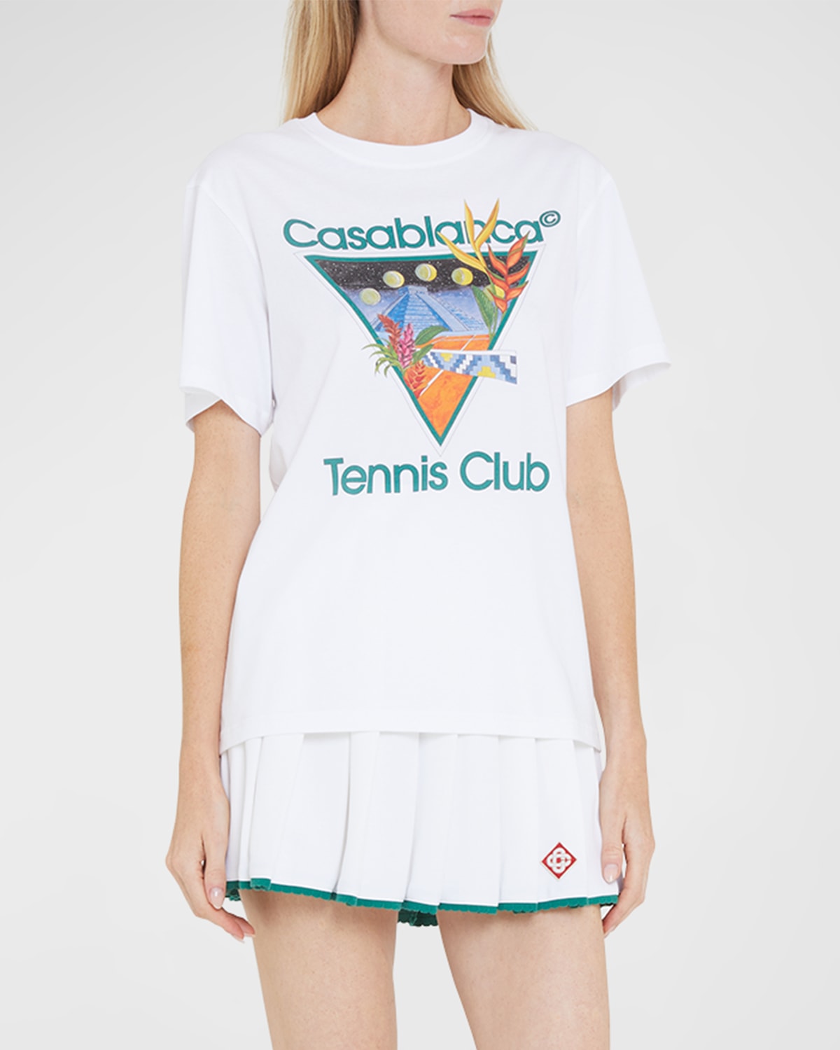 Casablanca Tennis Club Icon-print T-shirt In Tennis Club Icon