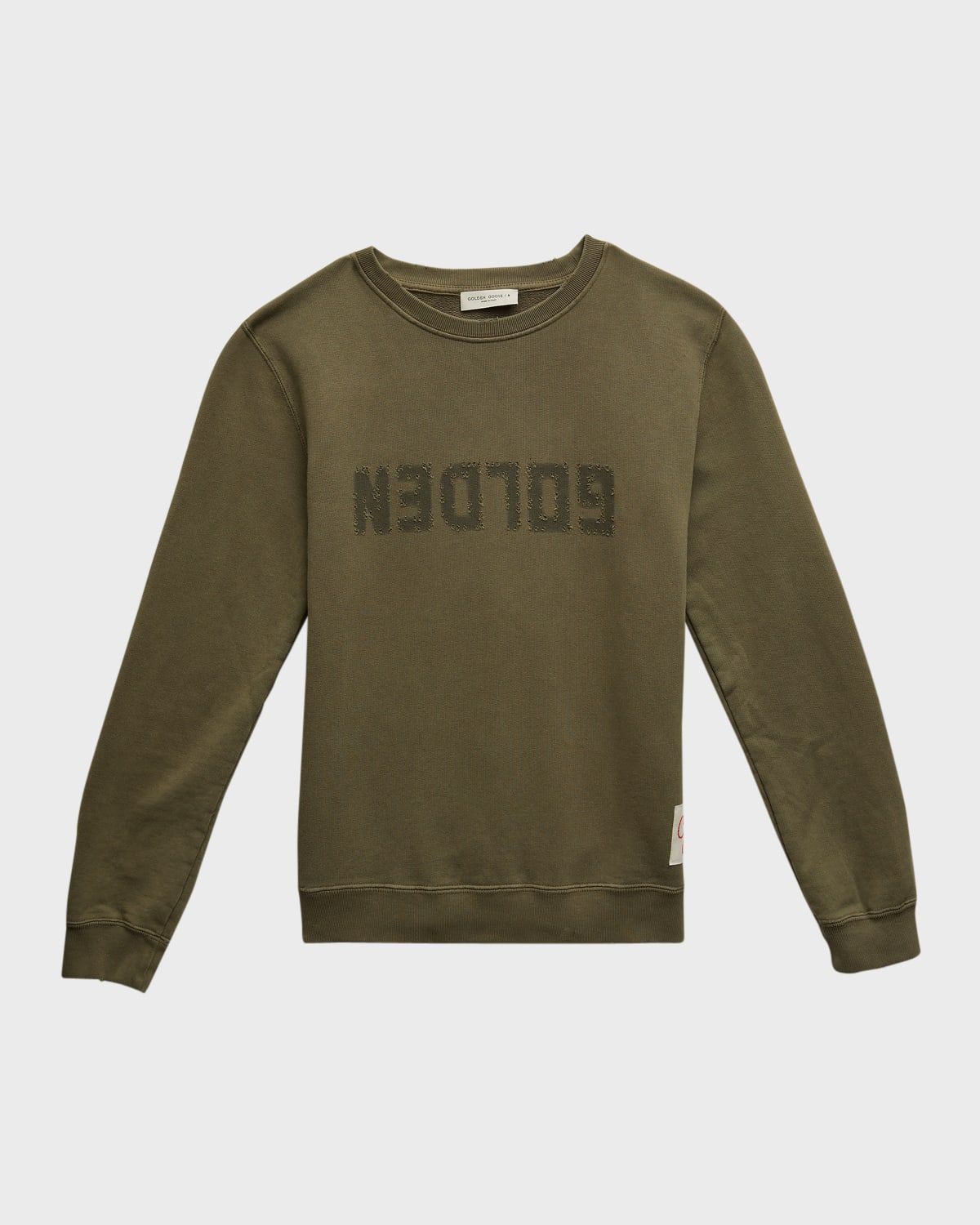 Boy's Distressed Logo-Print Sweatshirt, Size 12
