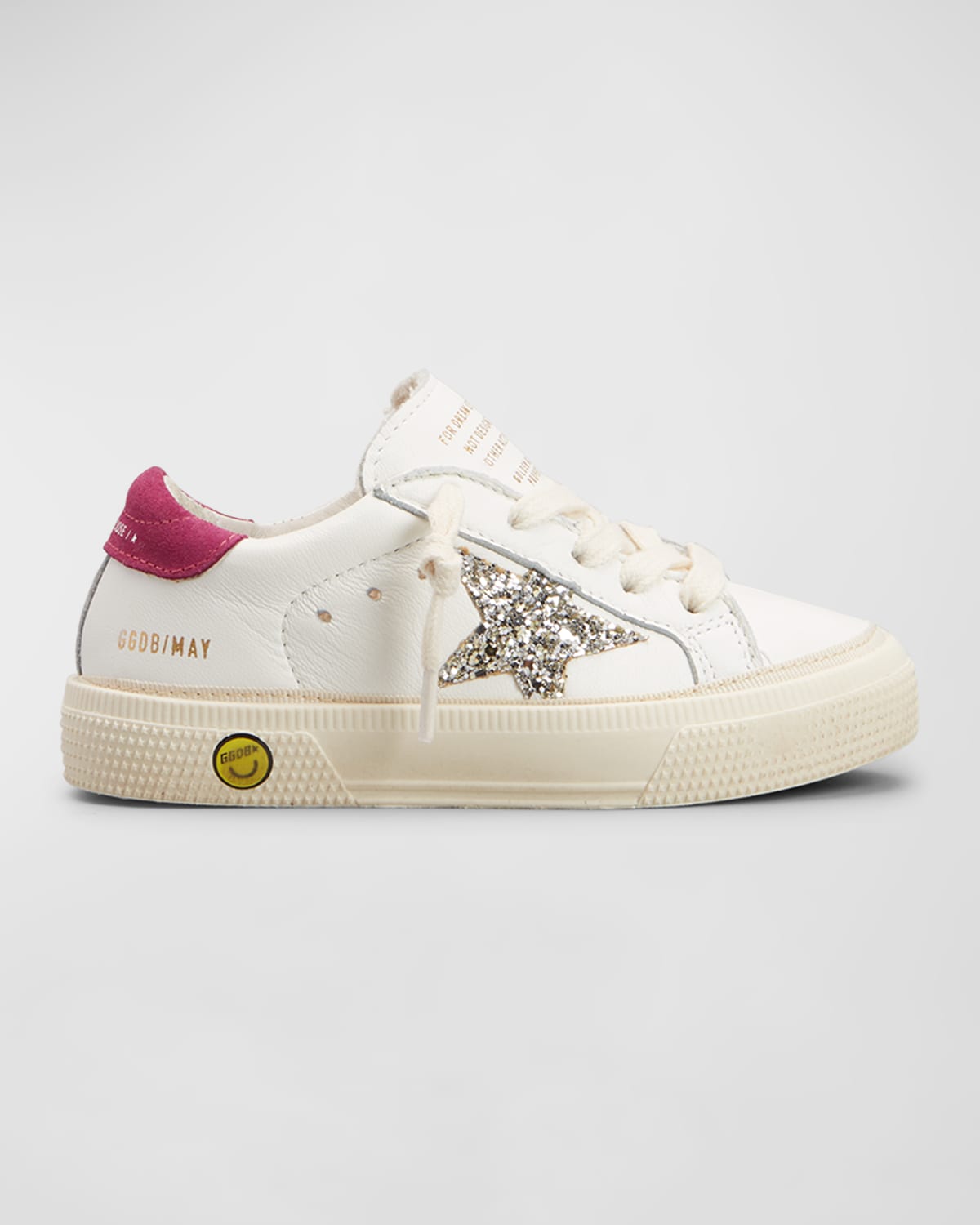 GOLDEN GOOSE GIRL'S MAY GLITTER STAR SNEAKERS, TODDLERS/KIDS
