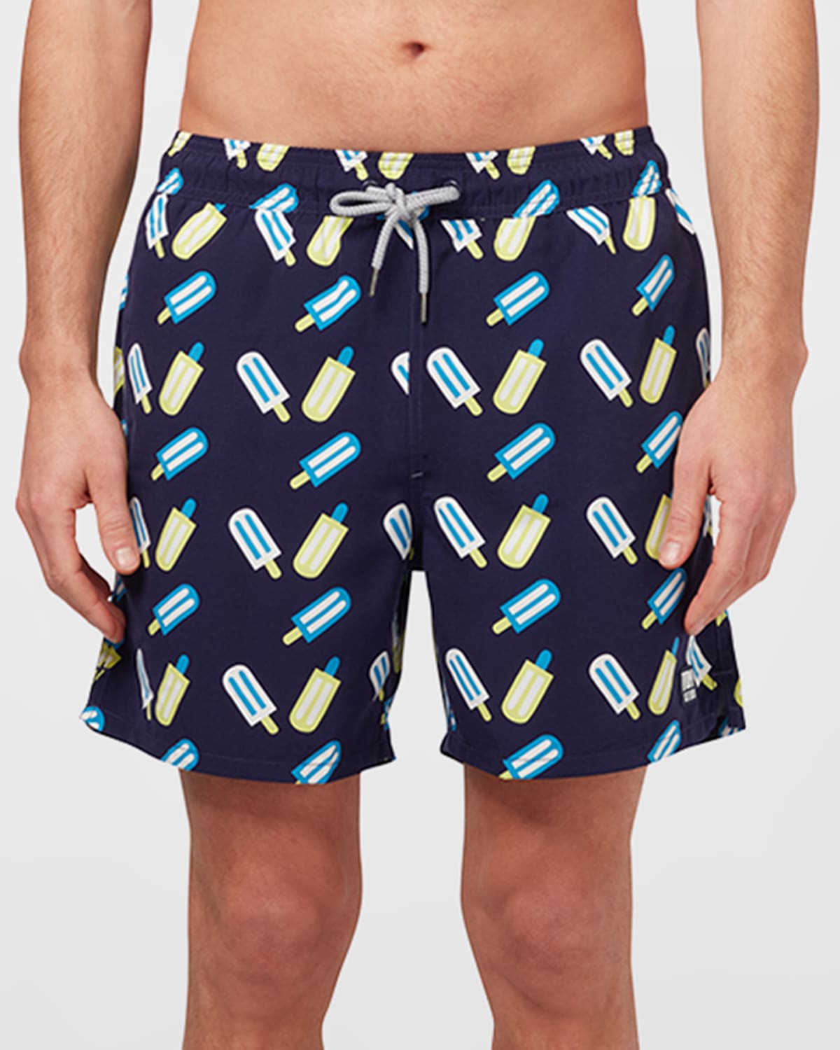 Men's Lollipop-Print Swim Trunks