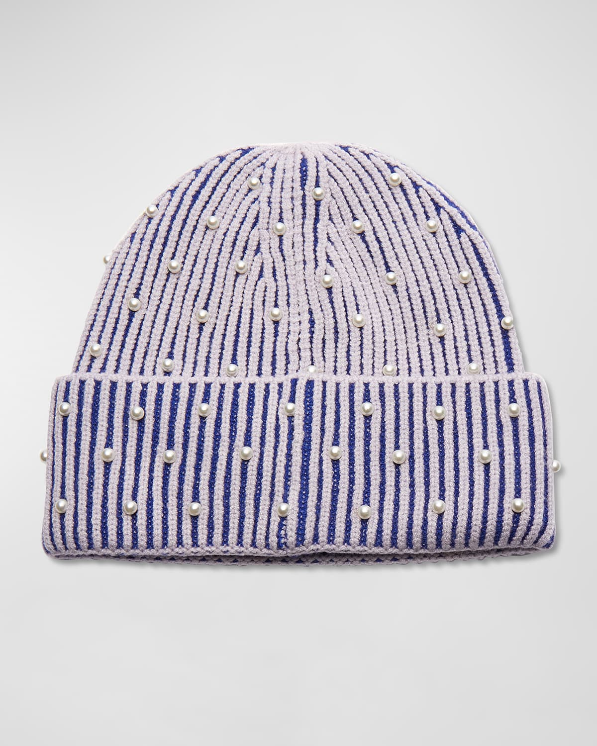 Pearly Sunday Stripe Beanie