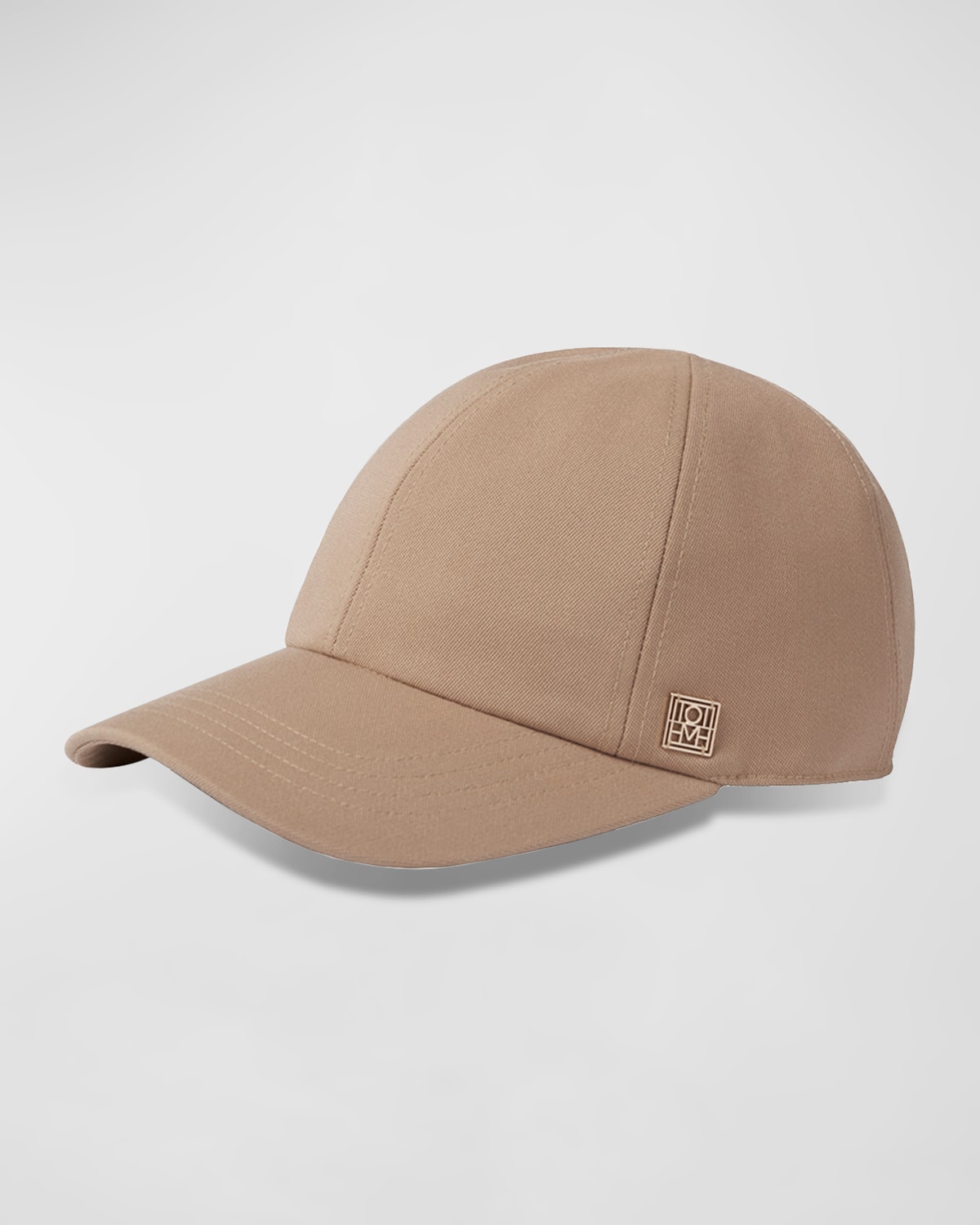 Totême Logo-plaque Canvas Baseball Cap In 850 Khaki