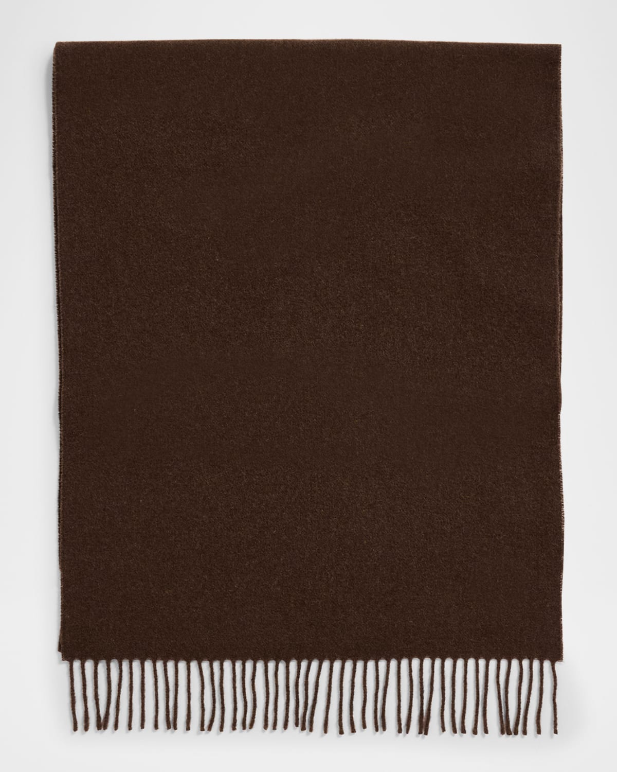 Totême Classic Virgin Wool Scarf In Washed Brown