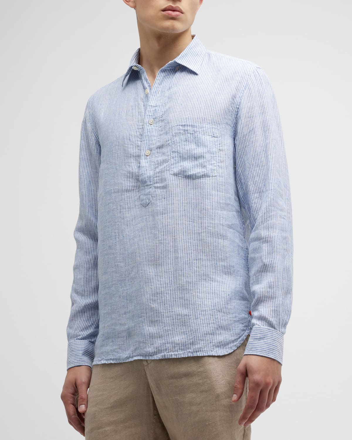 Men's Amalfi Popover Linen Shirt