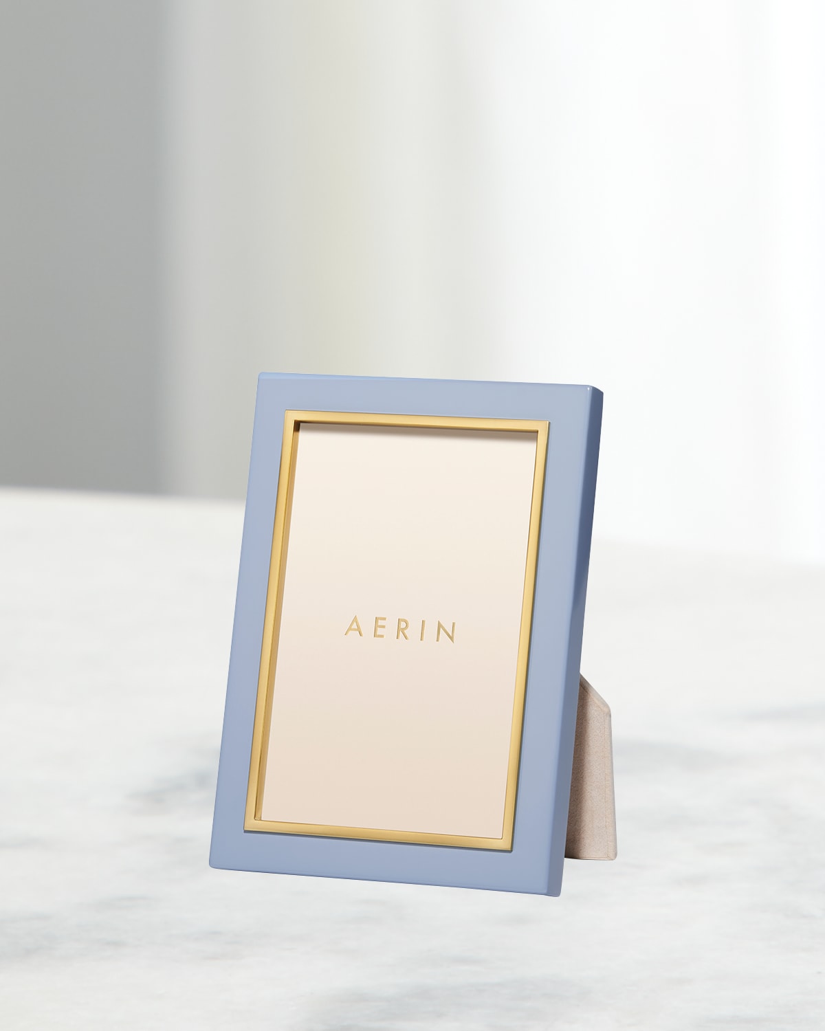 AERIN VARDA LACQUER PHOTO FRAME, FRENCH BLUE - 4X6