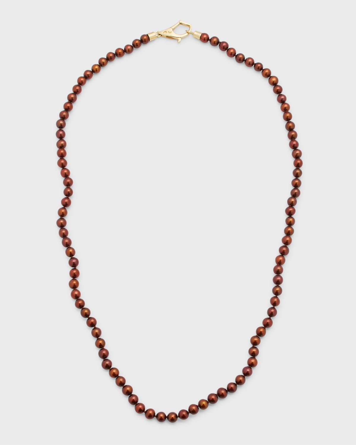 18k XoK Wave Chocolate Pearl Necklace