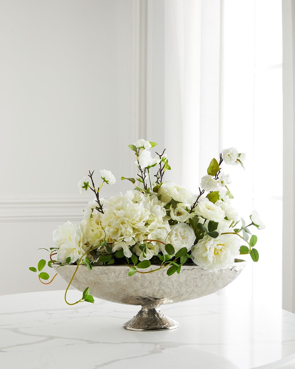 John-richard Collection Silver Moonlight Faux-floral Arrangement